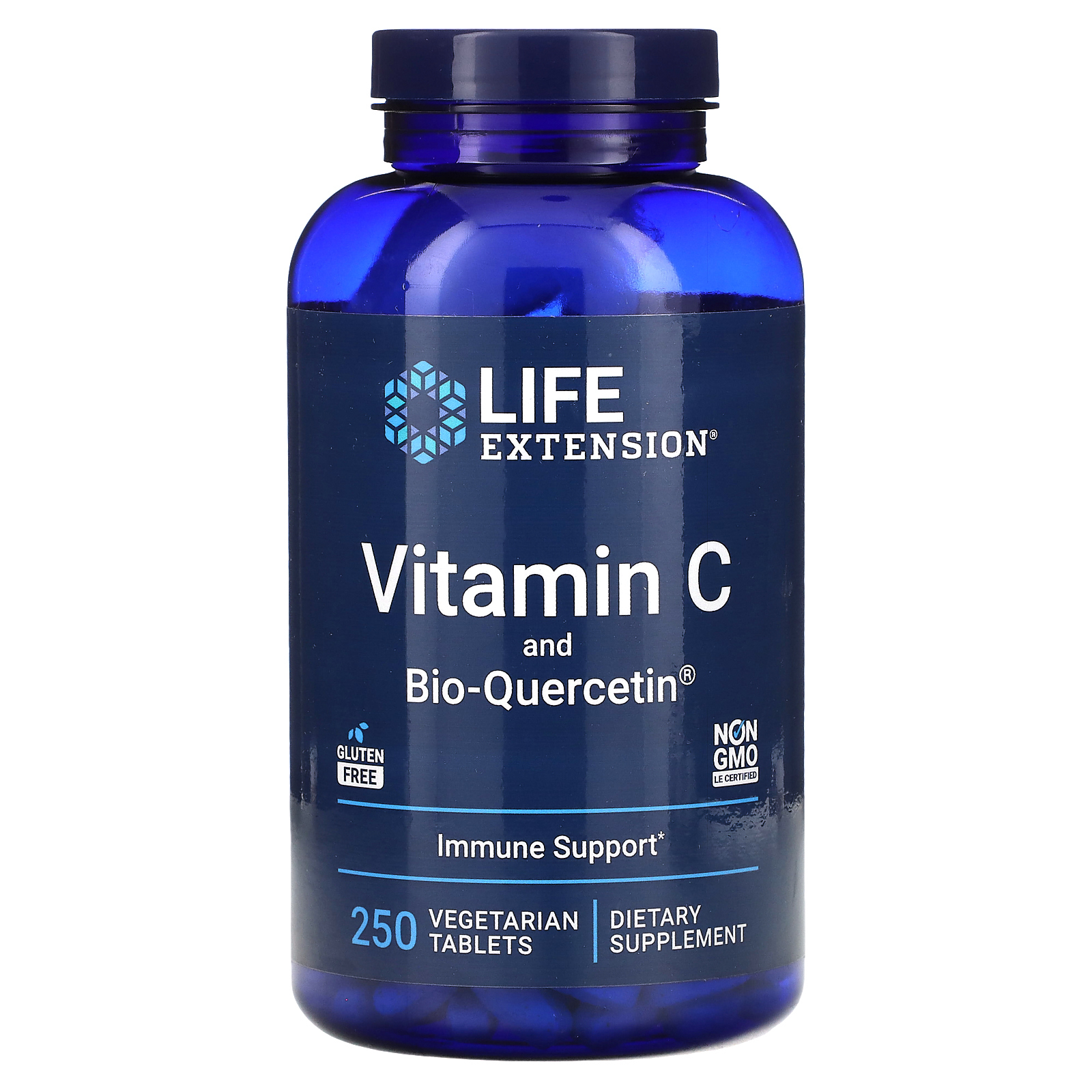 Life Extension, витамин C и Bio-Quercetin, 250 вегетарианских таблеток