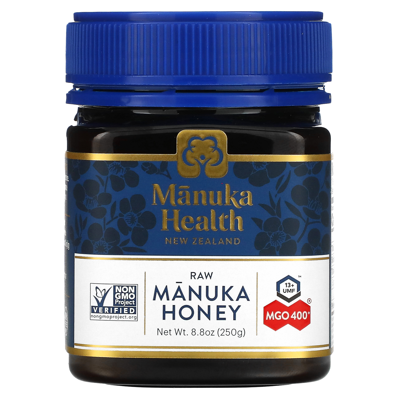 Manuka Health, Необработанный мед манука, MGO 400+, 250 г (8,8 унции)