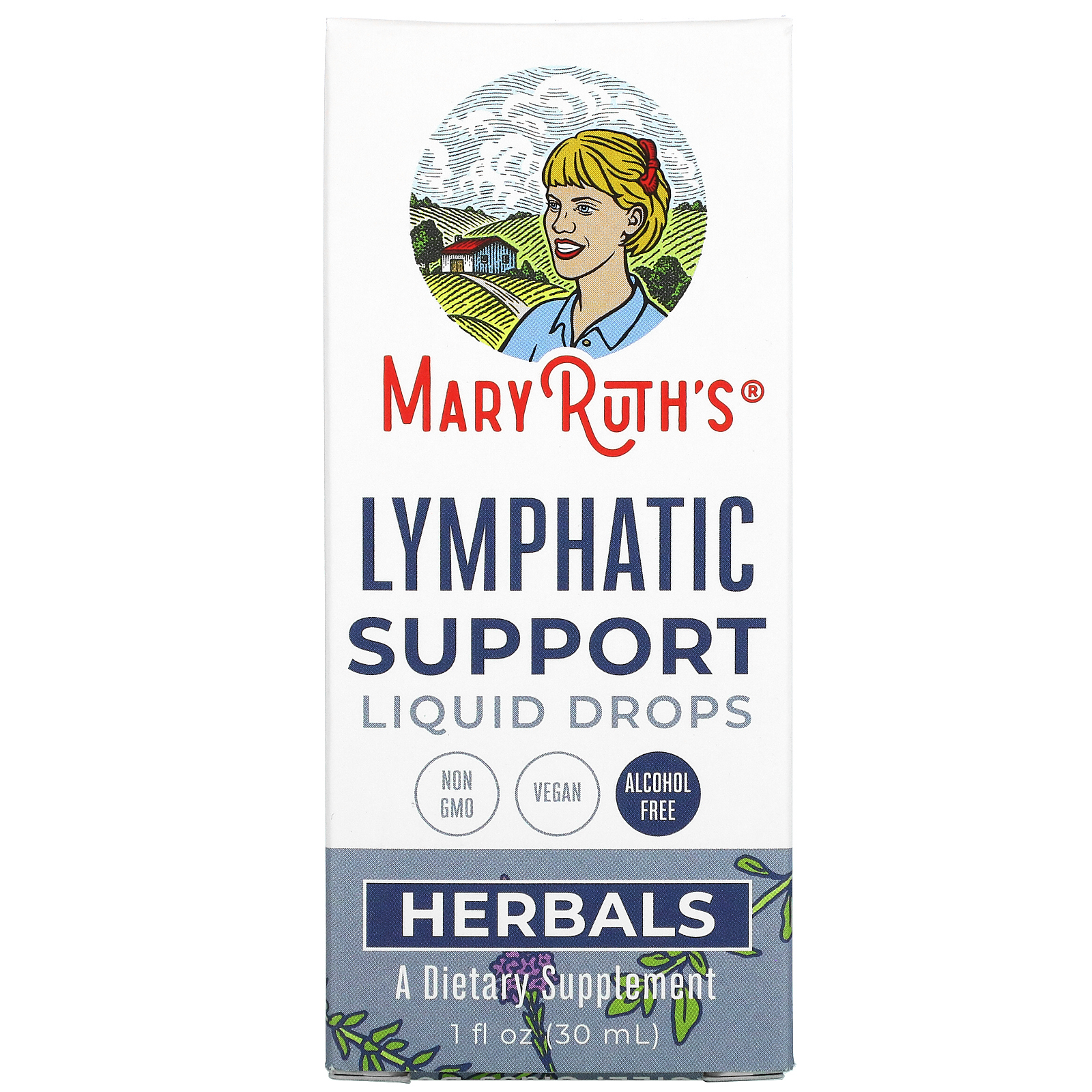 MaryRuth's, Herbals, жидкие капли для поддержки лимфатической системы, без спирта, 30 мл (1 жидк. Унция)