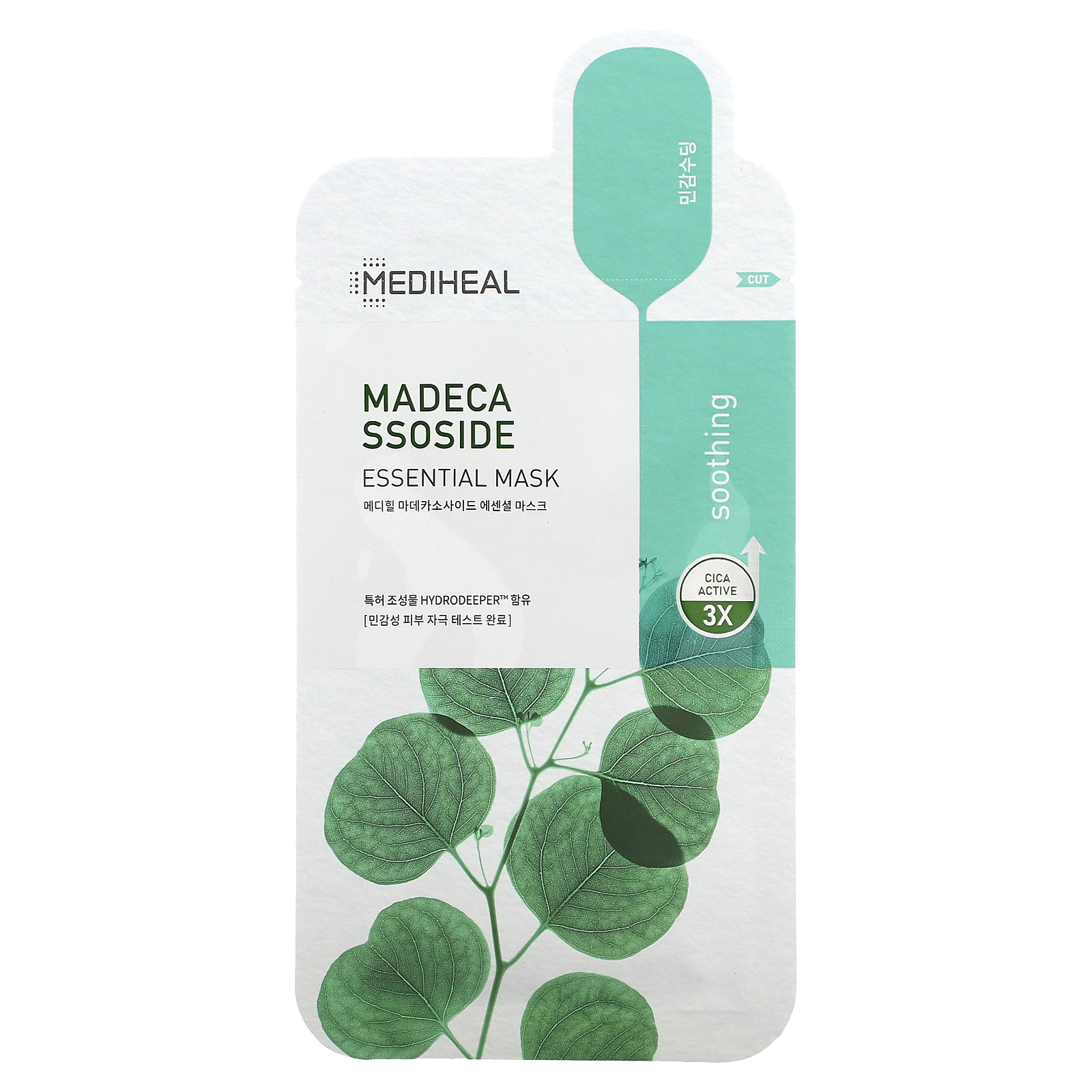 MEDIHEAL, Мадекассосид, маска для ухода за кожей, 1 шт., 24 мл (0,81 жидк. Унции)