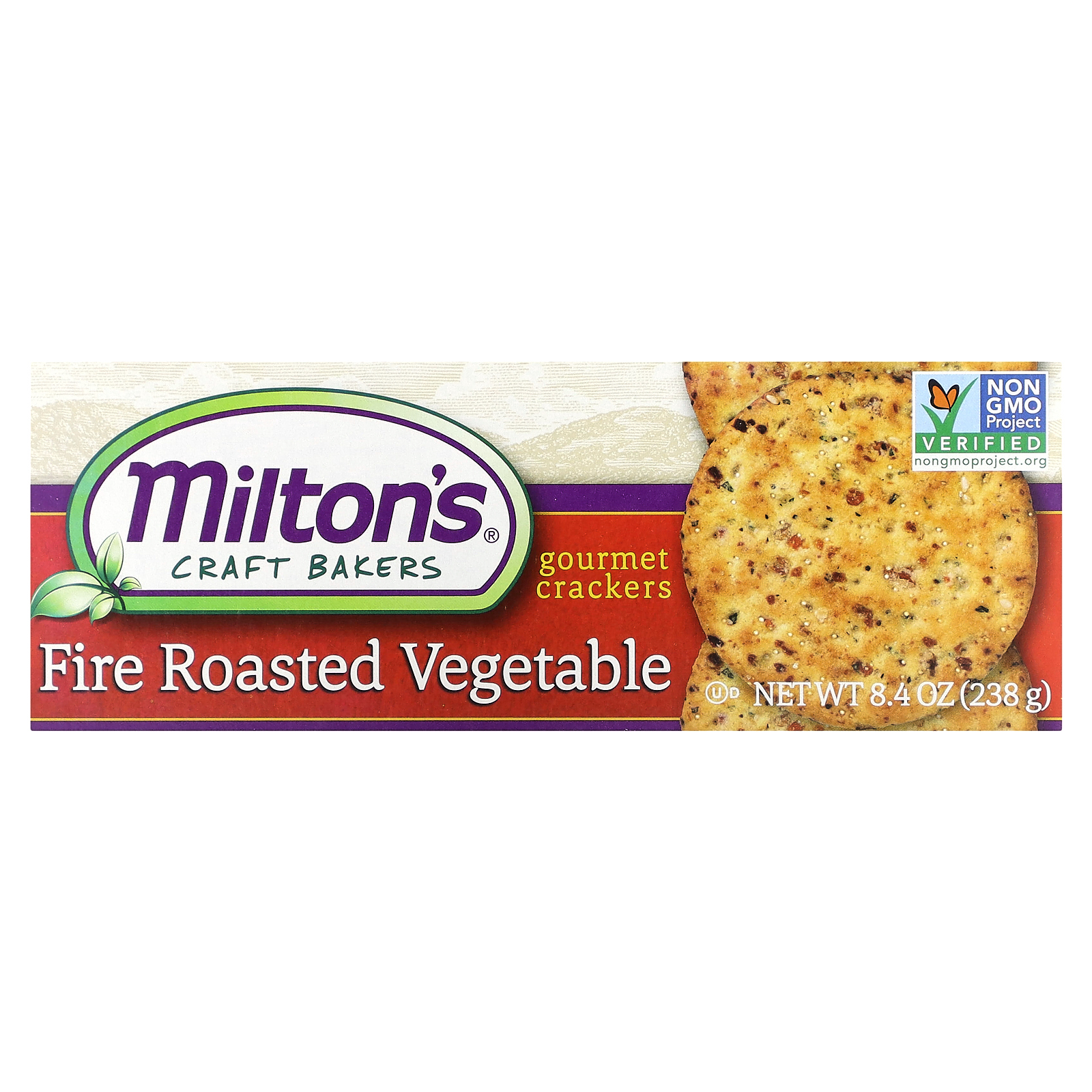 Milton's Craft Bakers, Gourmet Crackers, жареные овощи, 238 г (8,4 унции)