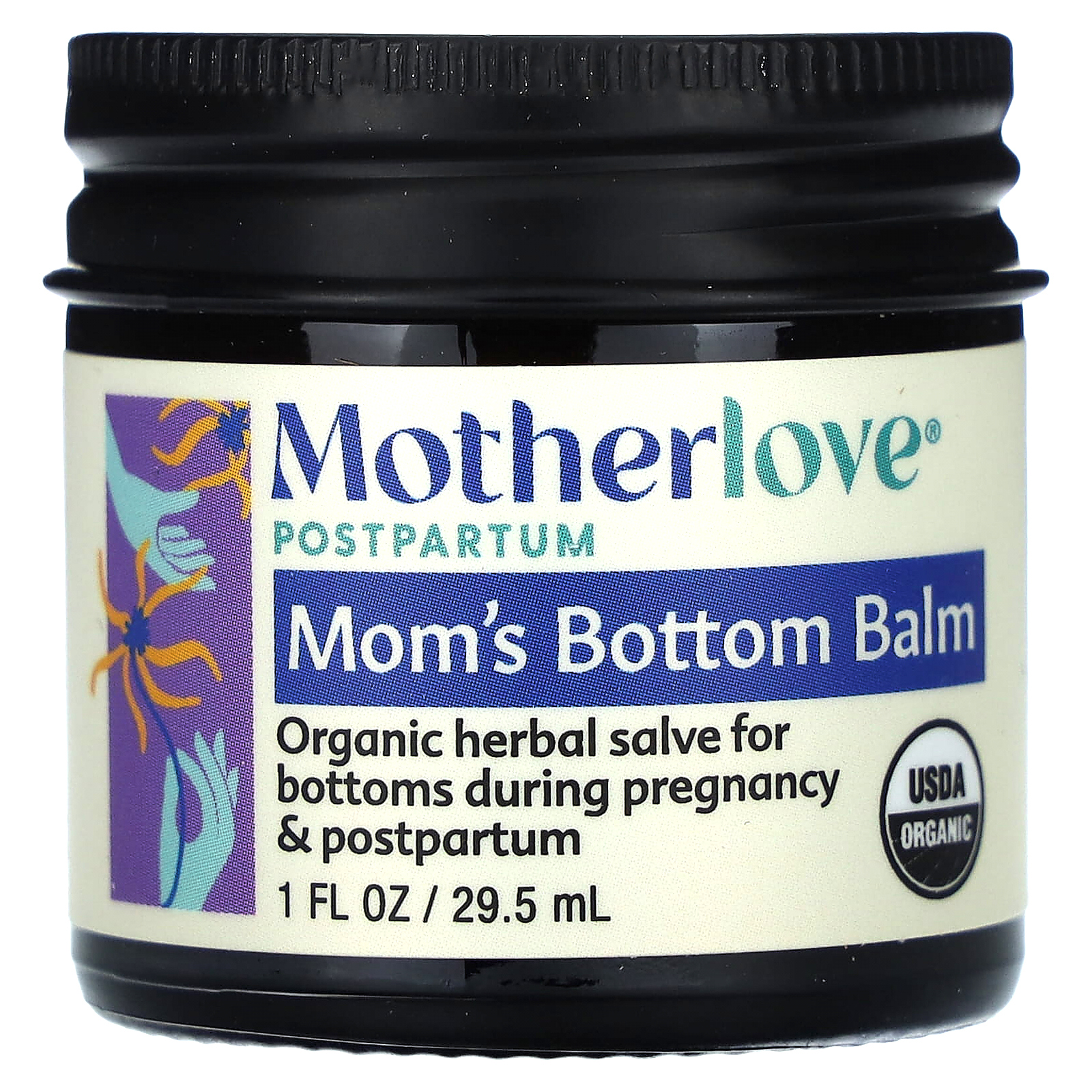 Motherlove, Mom's Bottom Bath, средство для ванны для ягодиц, после родов, 1 жидк. 29,5 мл (унция)