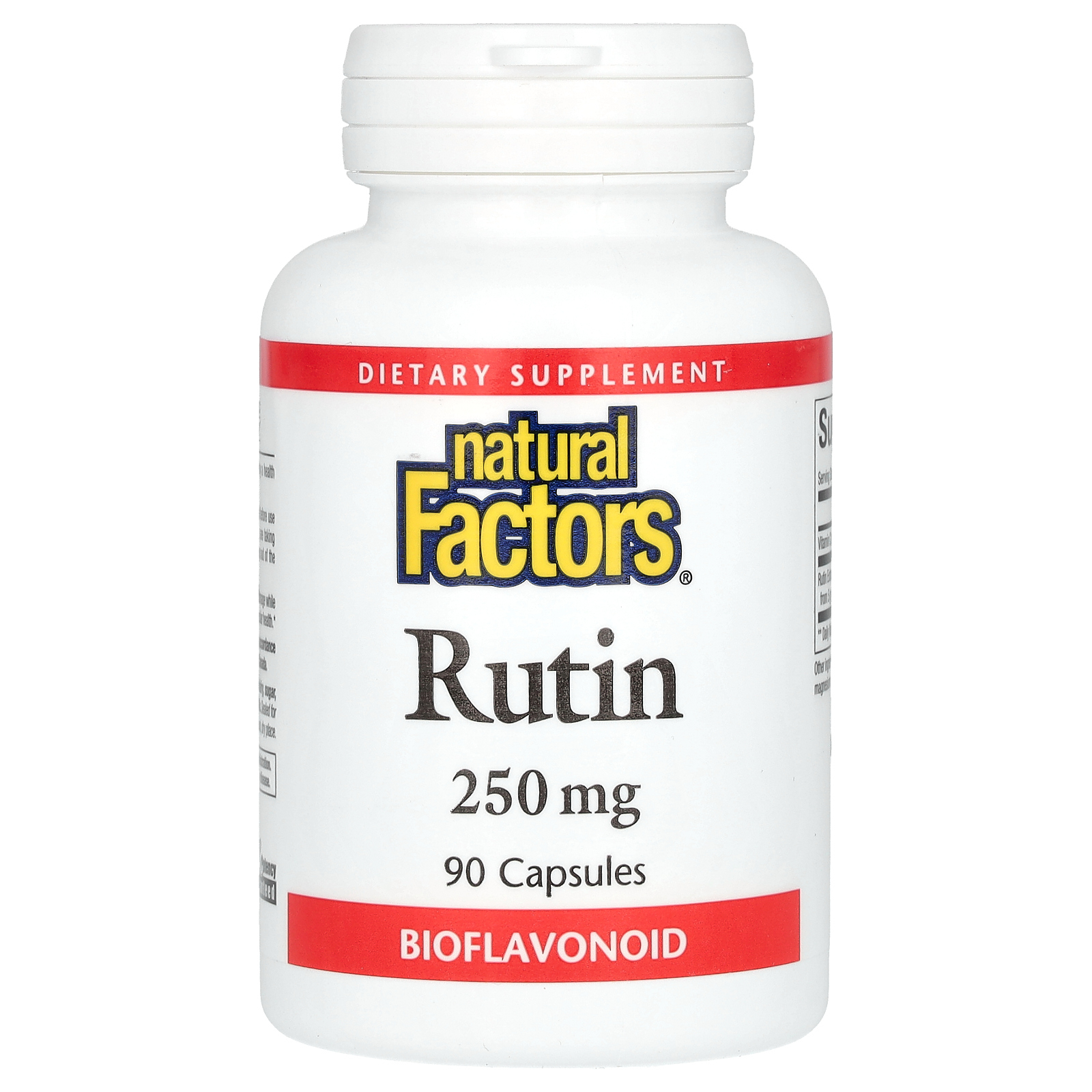 Natural Factors, рутин, 250 мг, 90 капсул