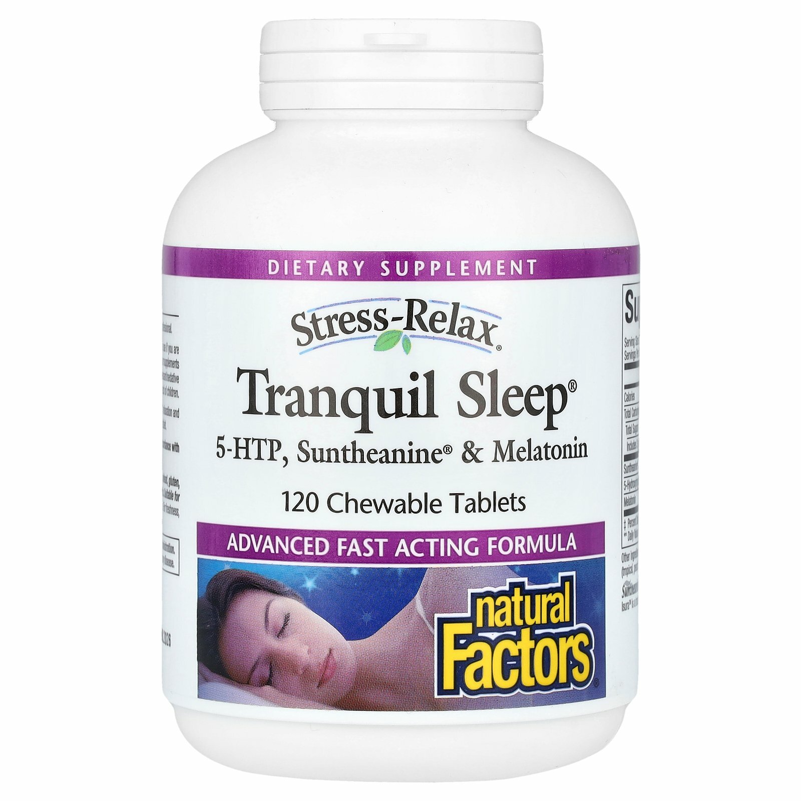 Natural Factors, Tranquil Sleep, 120 Chewable Tablets