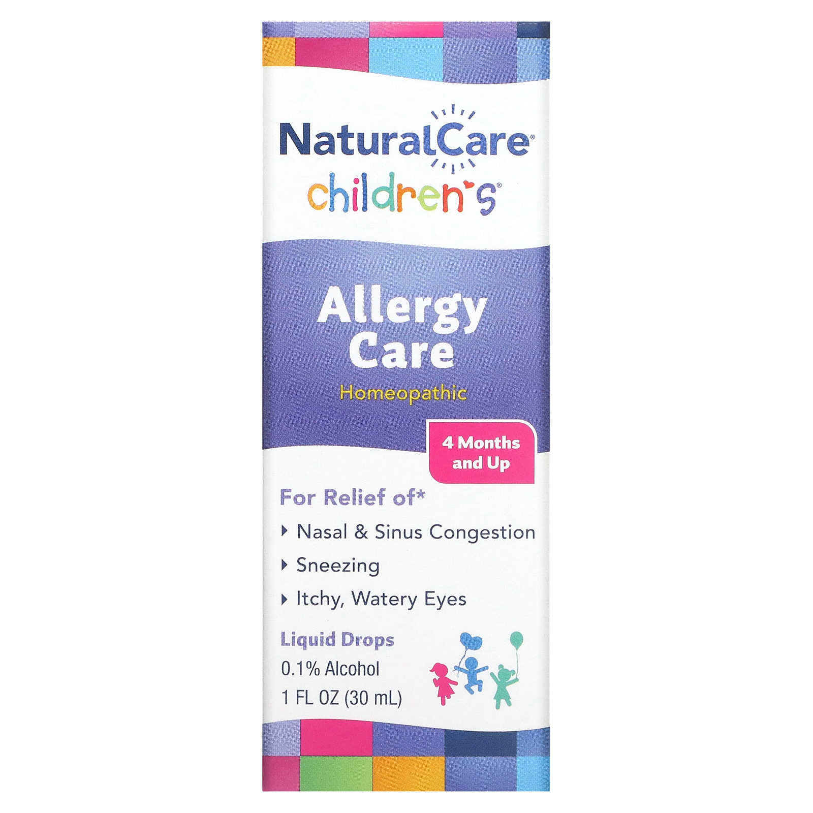NaturalCare, средство от аллергии для детей, от 4 месяцев, жидкие капли, 30 мл (1 жидк. унция)