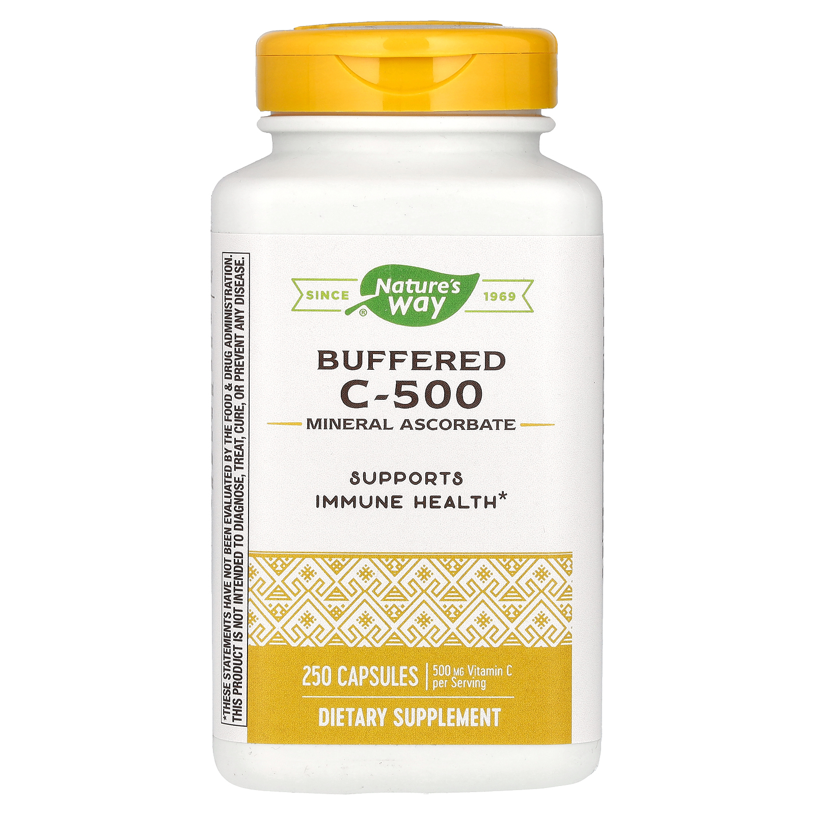 Nature's Way, буферизованный витамин C-500, 500 мг, 250 капсул