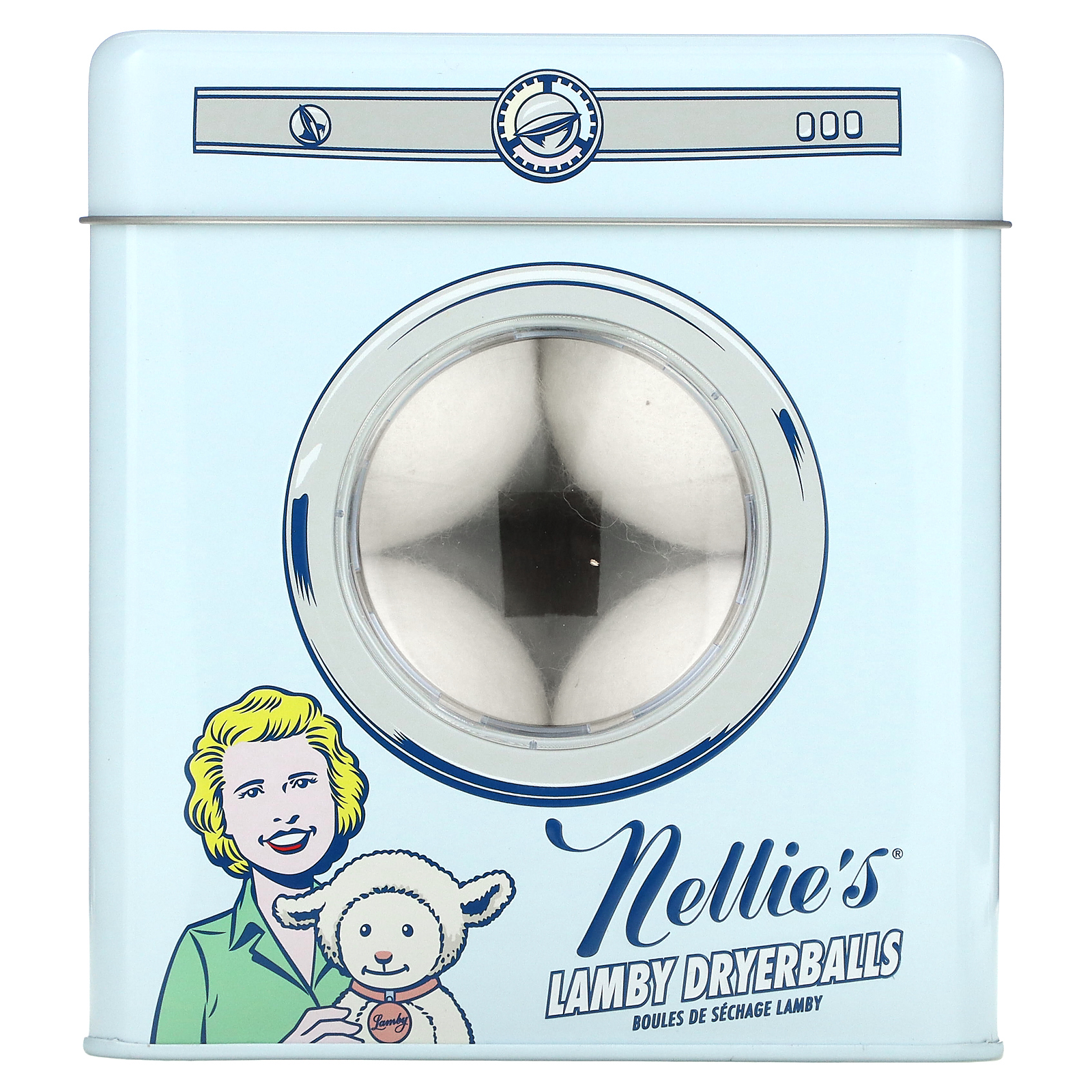 Nellie's, Сушильные шарики из овечьей шерсти, упаковка из 4 штук