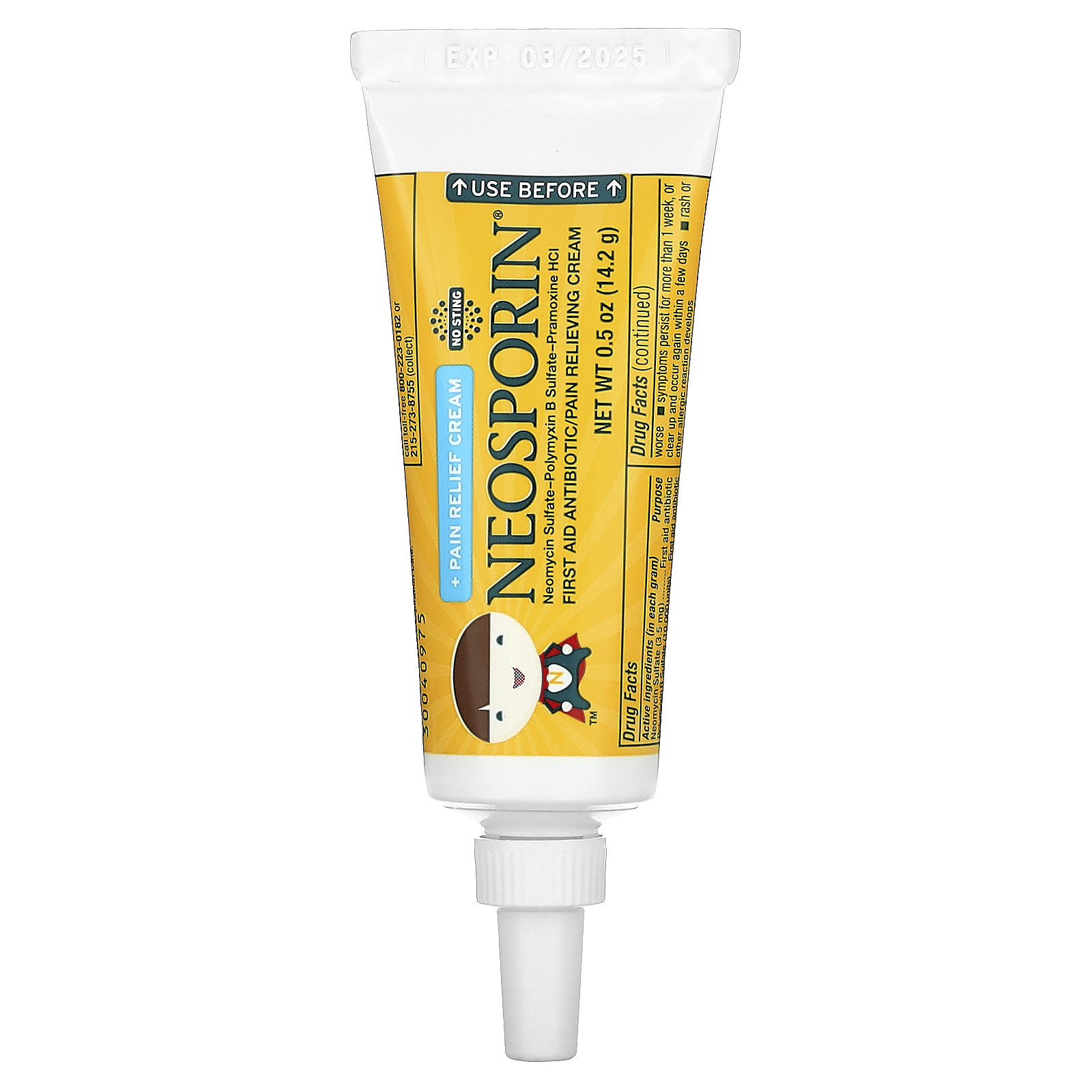 Neosporin, + обезболивающий крем, для детей от 2 лет, 14,2 г (0,5 унции)