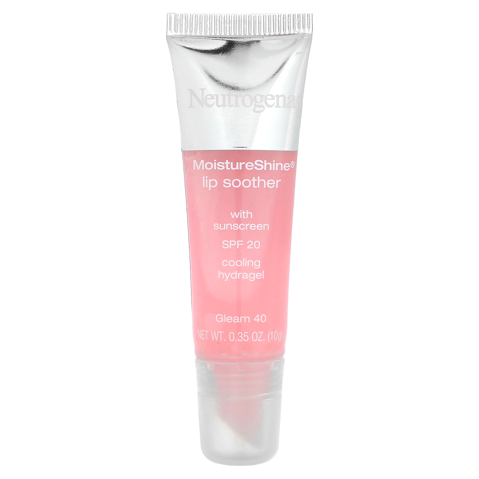 Neutrogena, MoistureShine, пустышка для губ, SPF 20, Gleam 40, 10 г (0,35 унции)