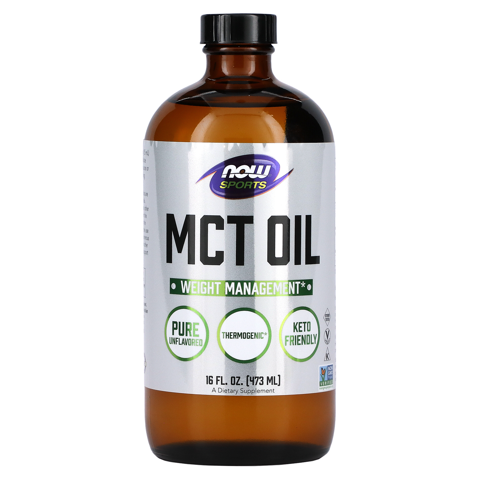 NOW Foods, Sports, масло со среднецепочечными триглицеридами, с нейтральным вкусом, 473 мл (16 жидк. унций)