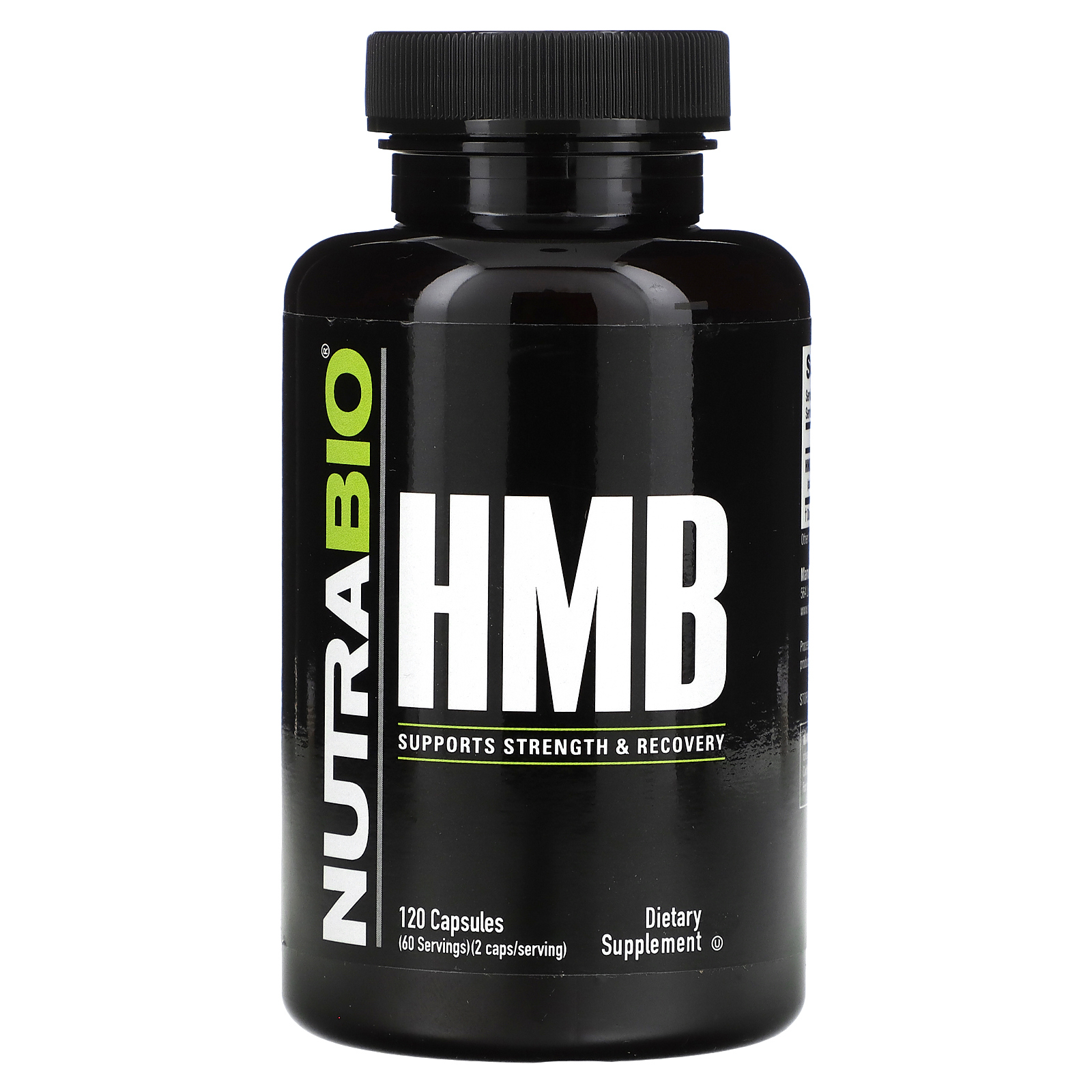 NutraBio, HMB, 1000 мг, 120 капсул (500 мг в 1 капсуле)
