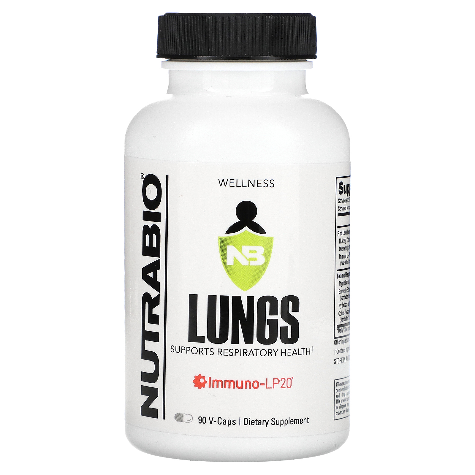 NutraBio, Легкие`` 90 капсул
