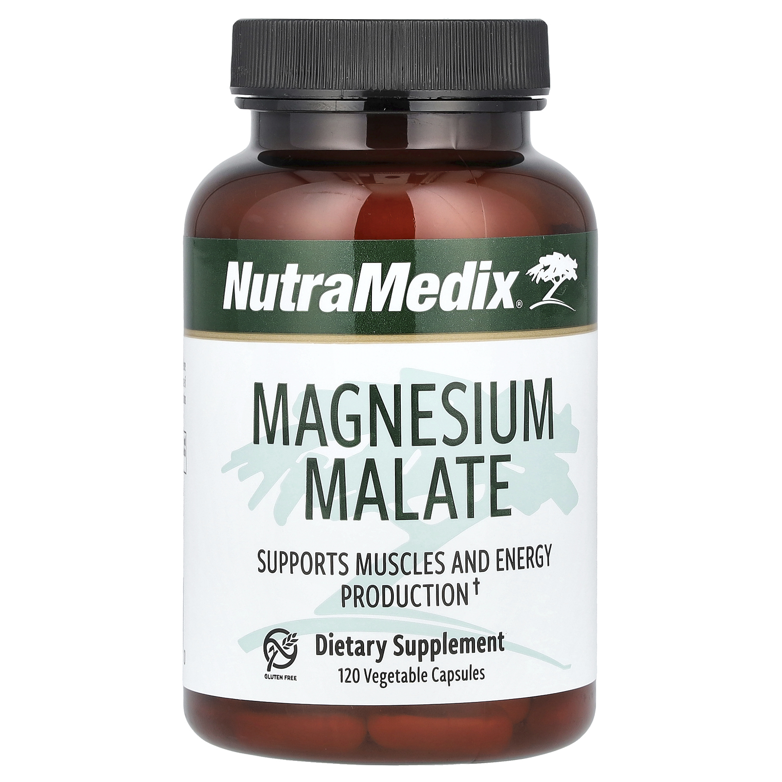 NutraMedix, Малат магния, 120 растительных капсул