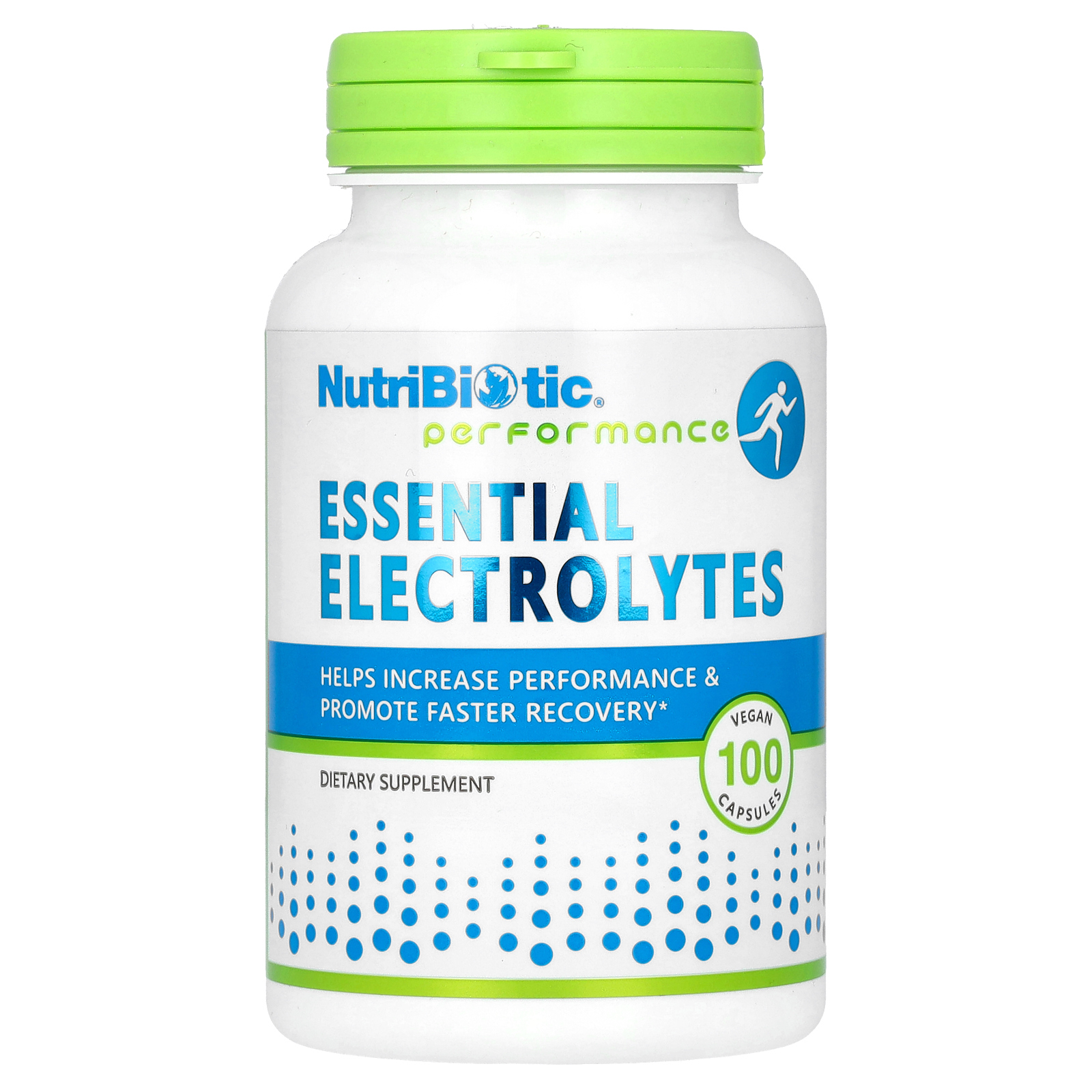 NutriBiotic, Performance, незаменимые электролиты, 100 веганских капсул