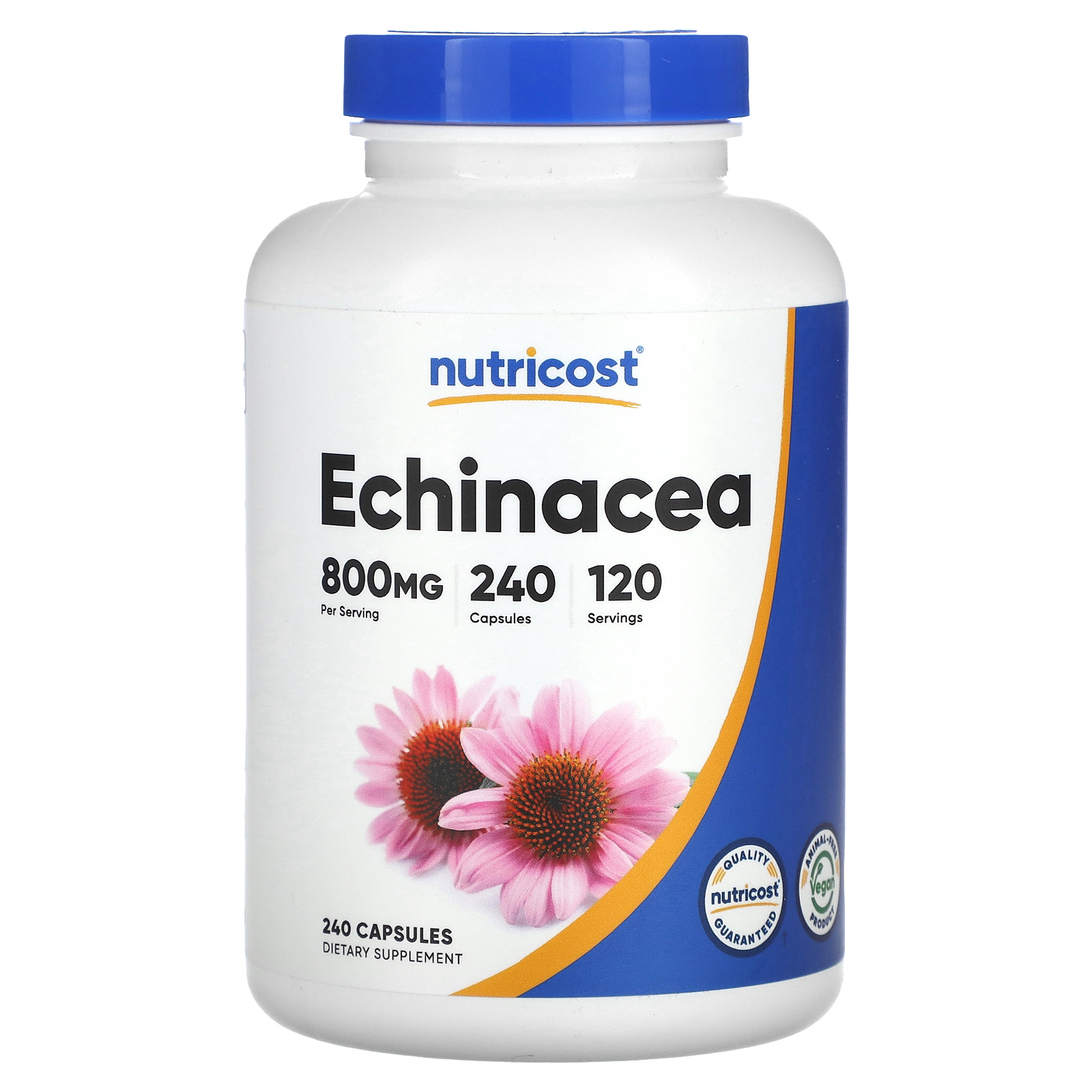 Nutricost, эхинацея, 800 мг, 240 капсул (400 мг в 1 капсуле)