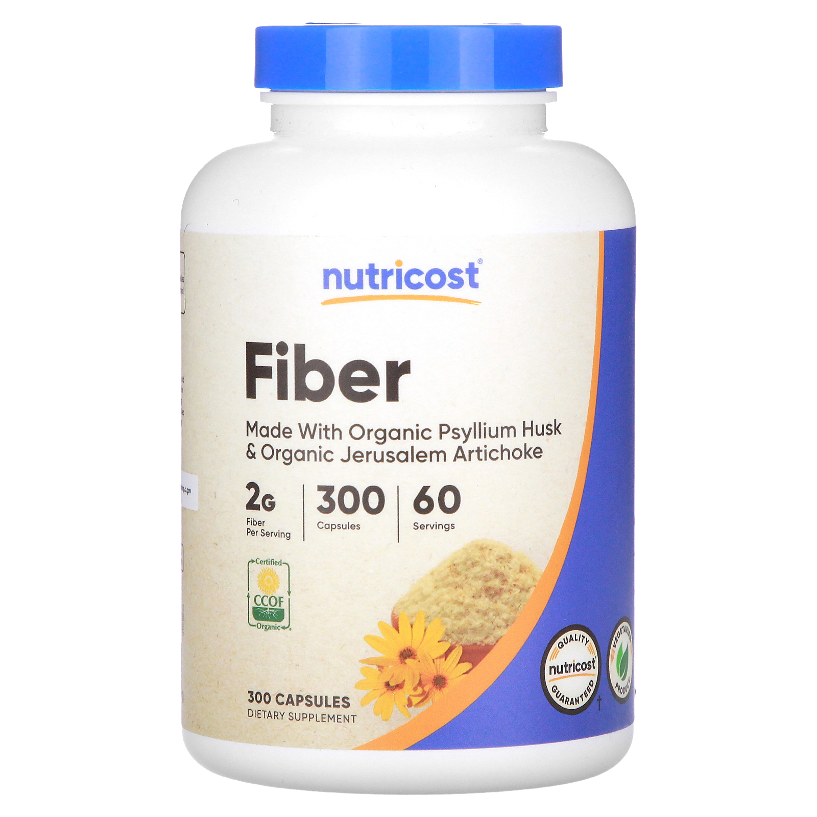 Nutricost, клетчатка, 300 капсул