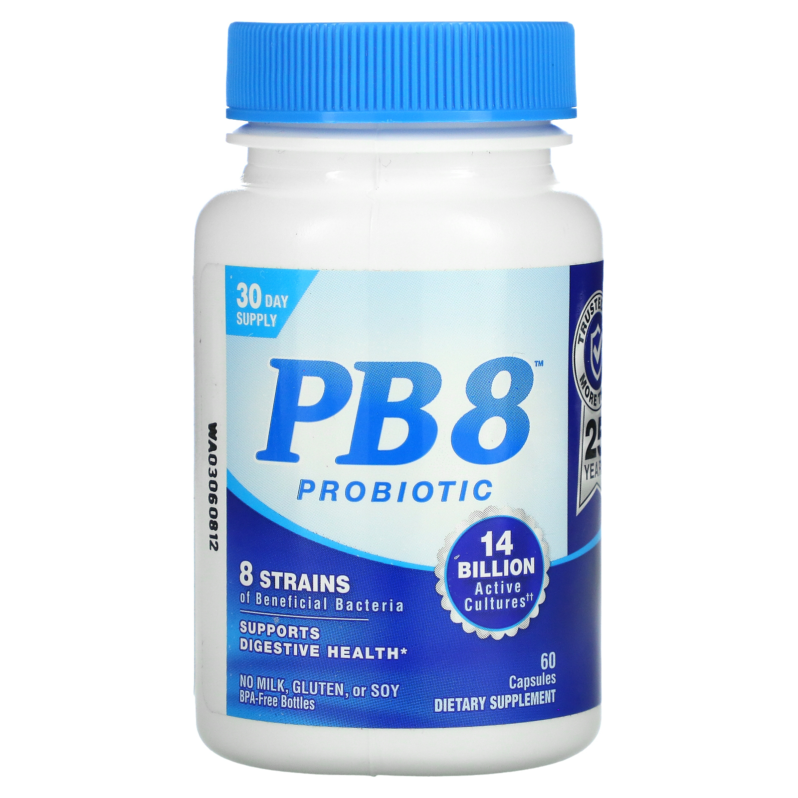 Nutrition Now, PB 8, пробиотик, 14 млрд, 60 капсул (7 млрд в 1 капсуле)