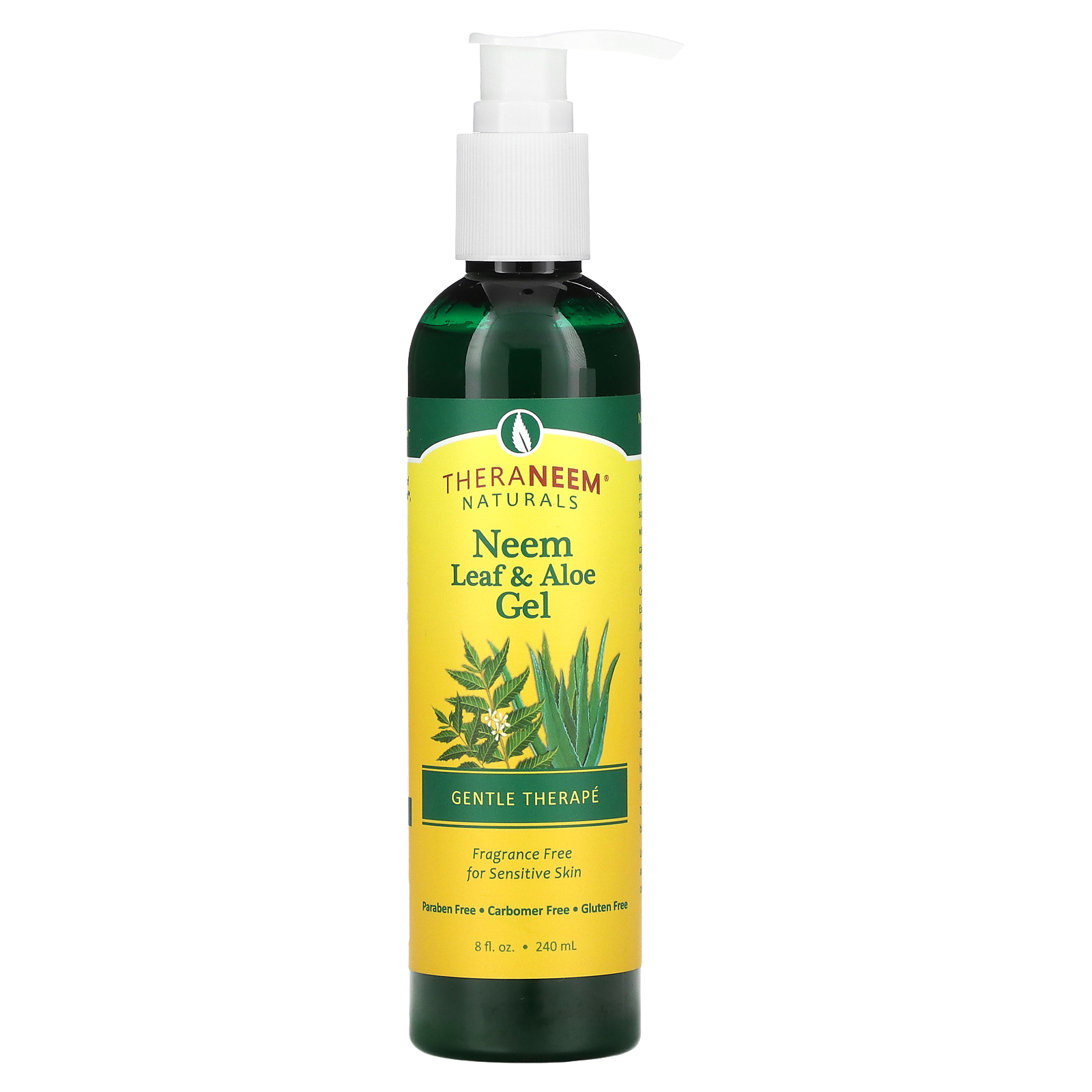 Organix South, Theraneem Naturals, гель с листьями нима и алоэ, для мягкого лечения, без отдушек, 240 мл (8 жидк. унций)