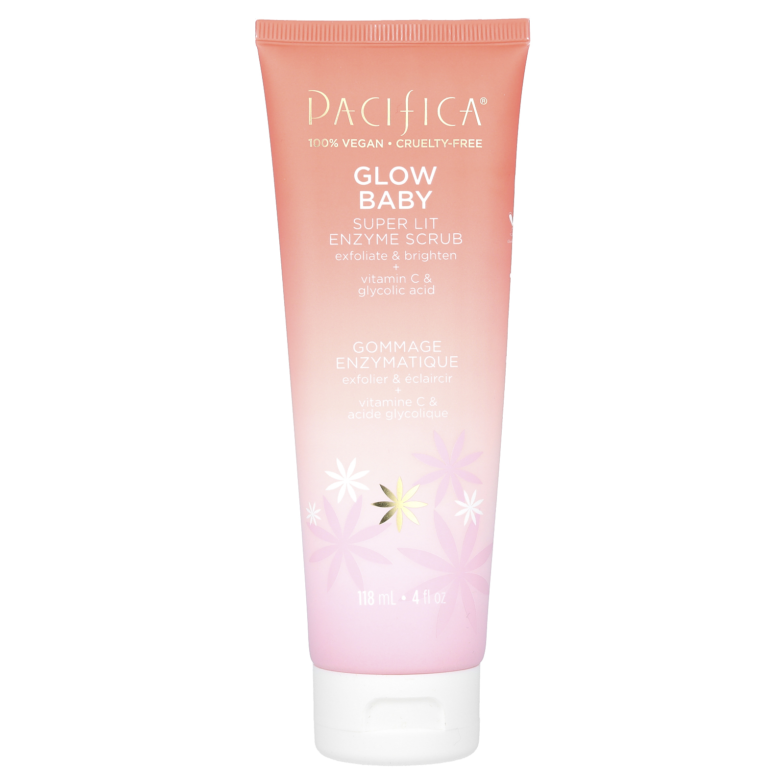 Pacifica, Glow Baby, Super Lit, ферментный скраб, 118 мл (4 жидк. унции)