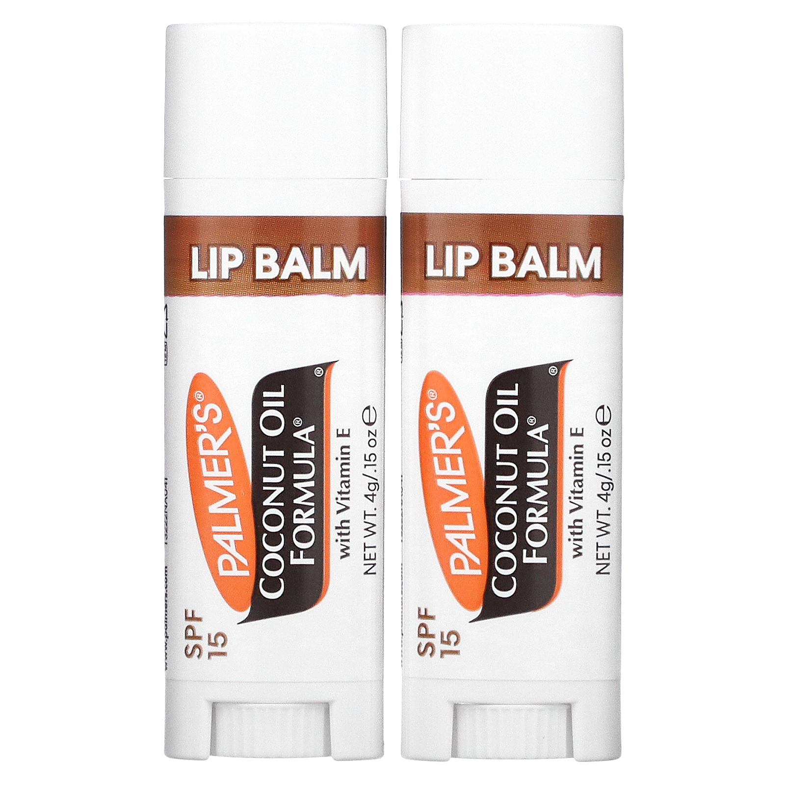 Palmer's, бальзам для губ с кокосовым маслом, SPF 15, 2 шт., 0,8 г (0,30 унции)