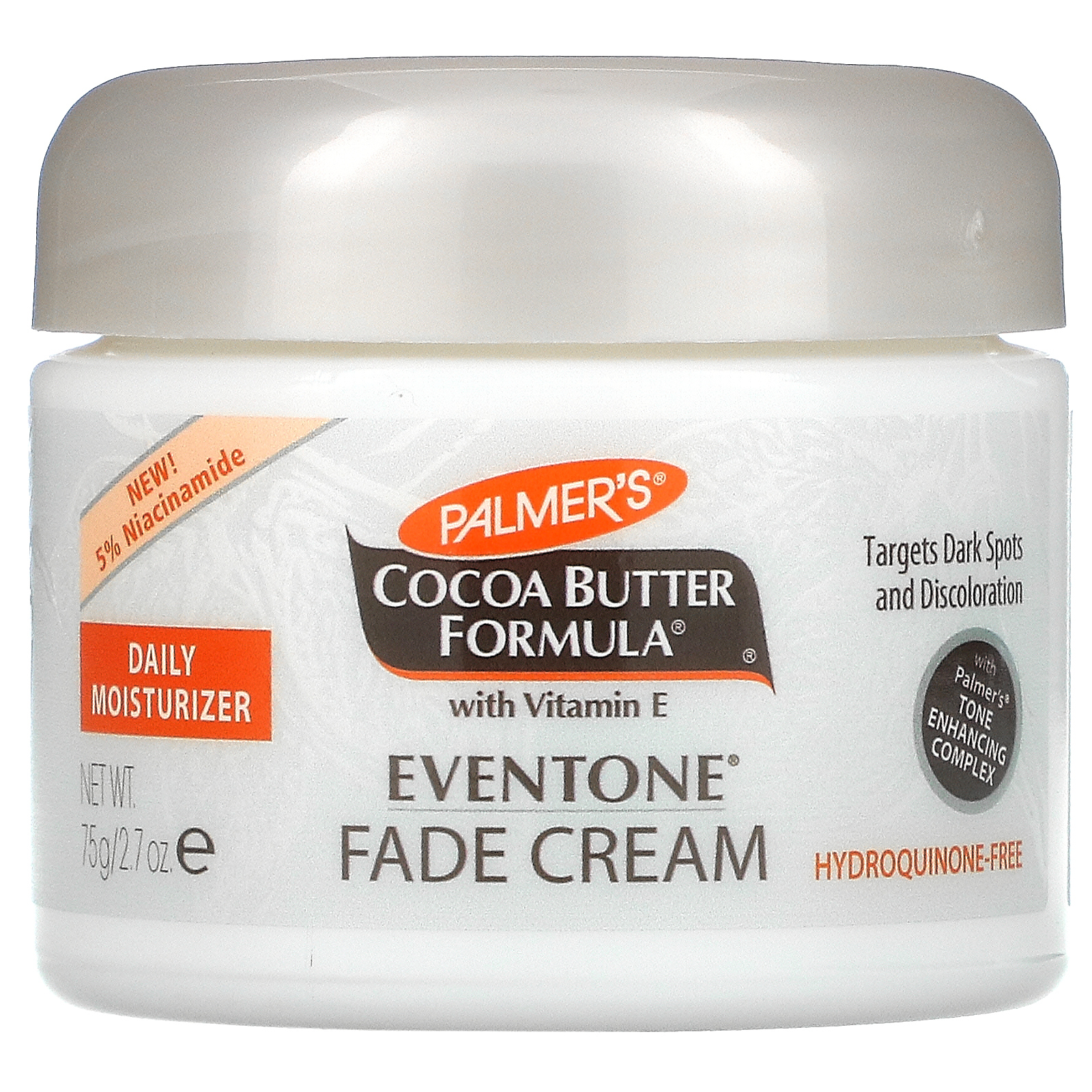 Palmer's, Формула кокосового масла с витамином Е, крем для лица Eventone, 2,7 унции (75 г)