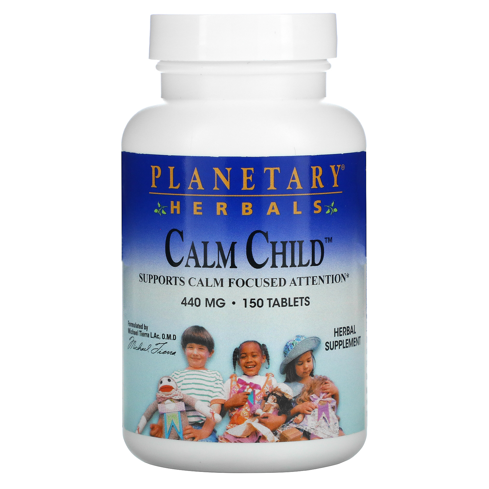 Planetary Herbals, Calm Child, 440 мг, 150 таблеток (220 мг в 1 таблетке)