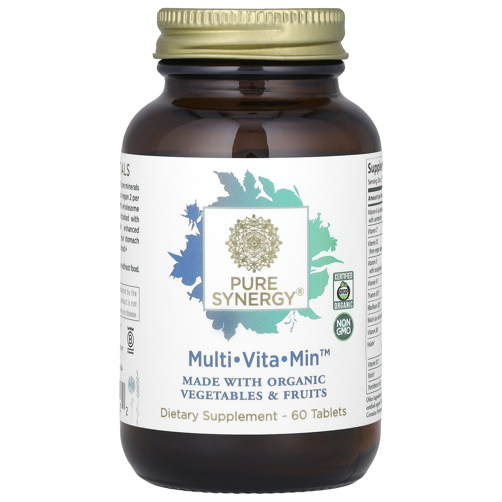 Pure Synergy, Multi Vita Min, мультивитамины, 60 таблеток