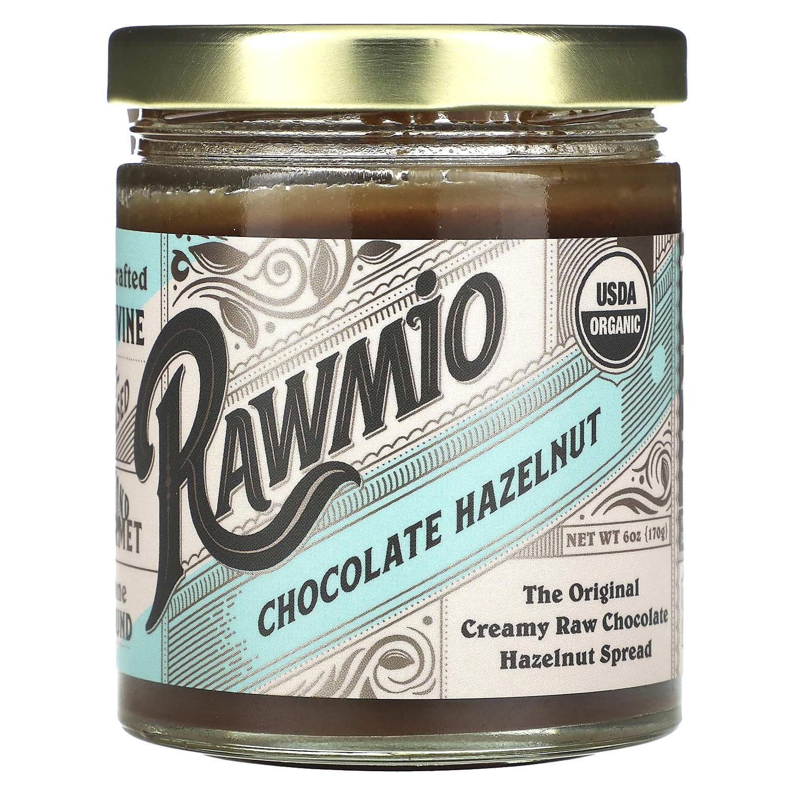Rawmio, Шоколадная паста с фундуком, 170 г (6 унций)