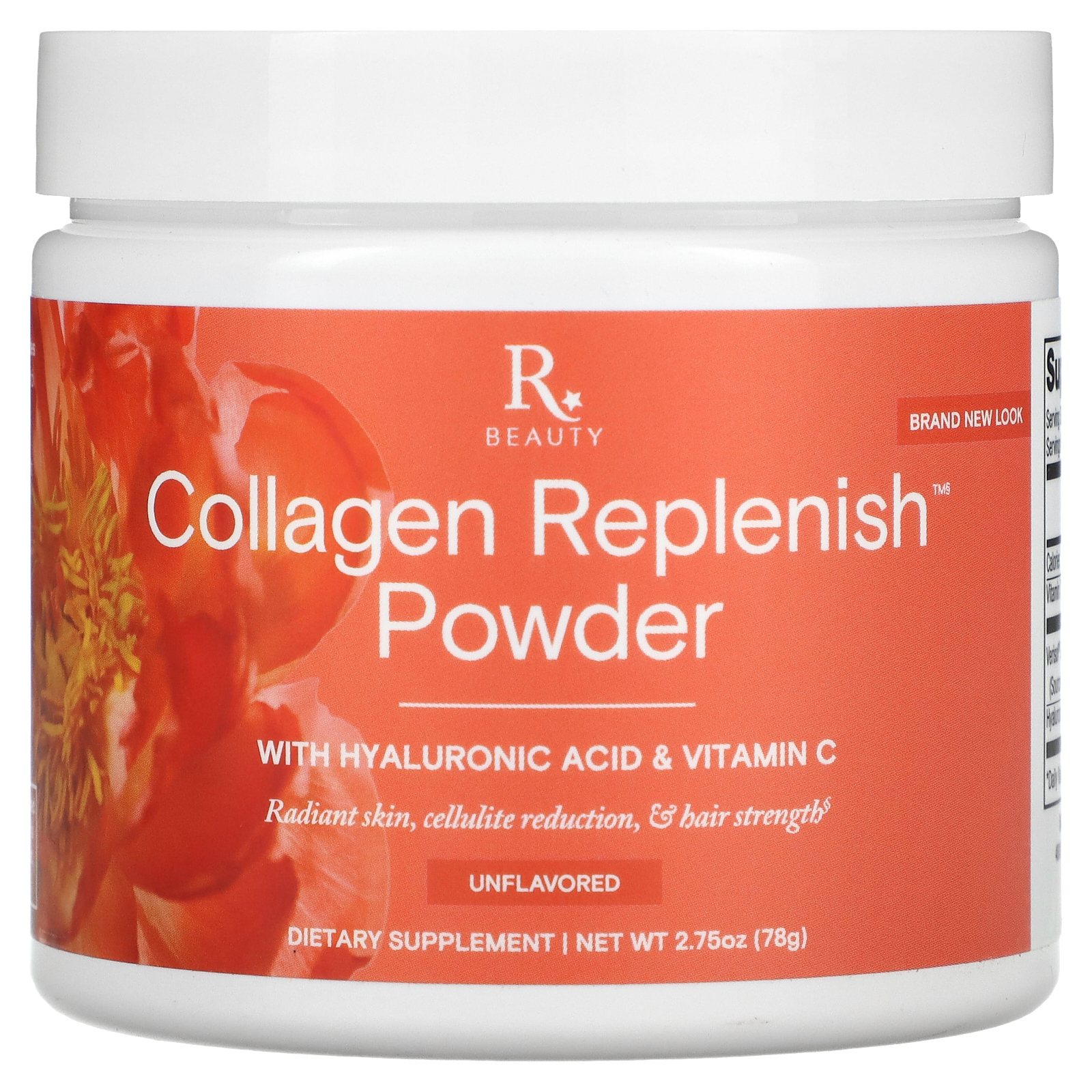 Reserveage Nutrition, коллаген для восполнения уровня коллагена, в порошке, без добавок, 78 г (2,75 унции)