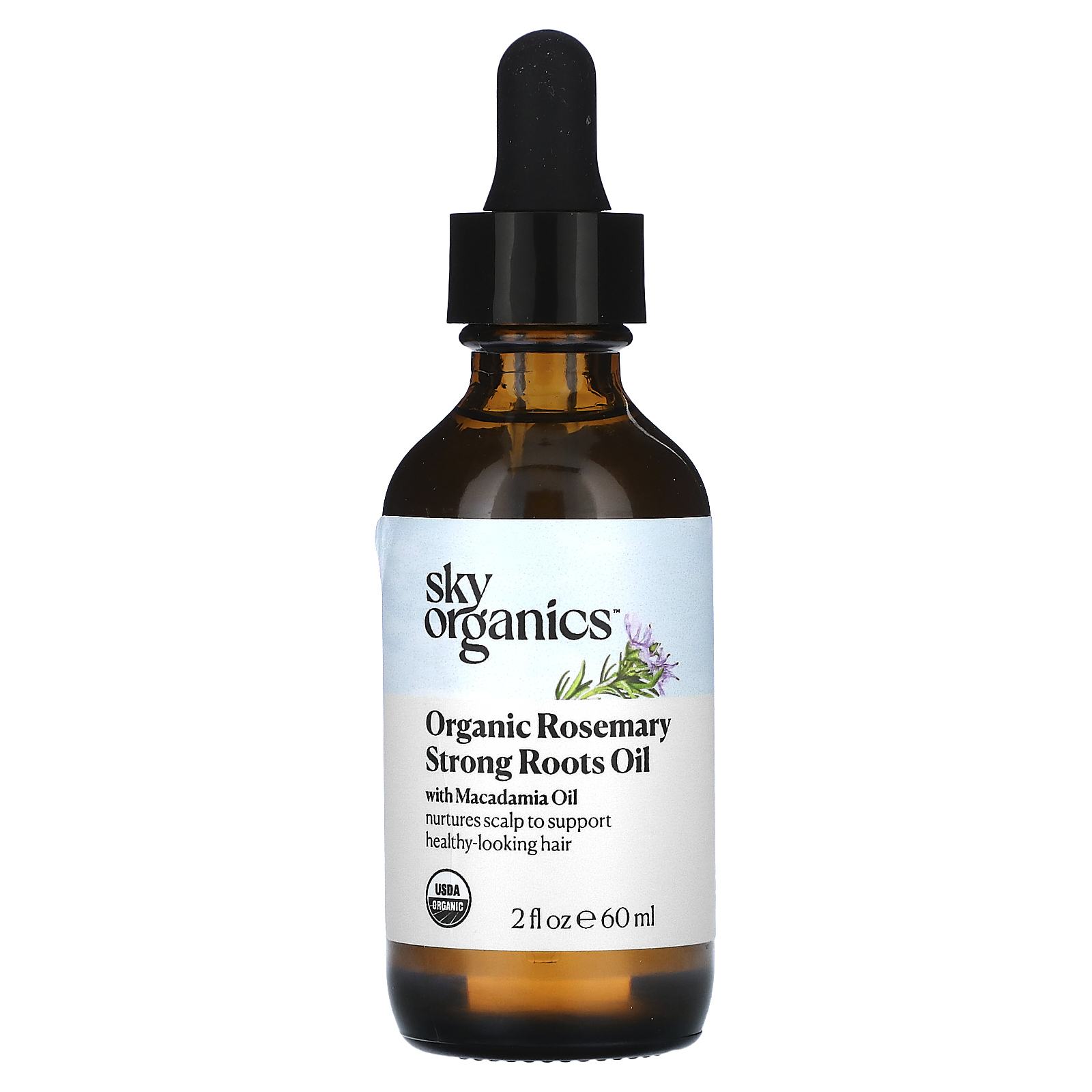 Sky Organics, Органическое масло крепких корней розмарина с маслом макадамии, 60 мл (2 жидк. Унции)