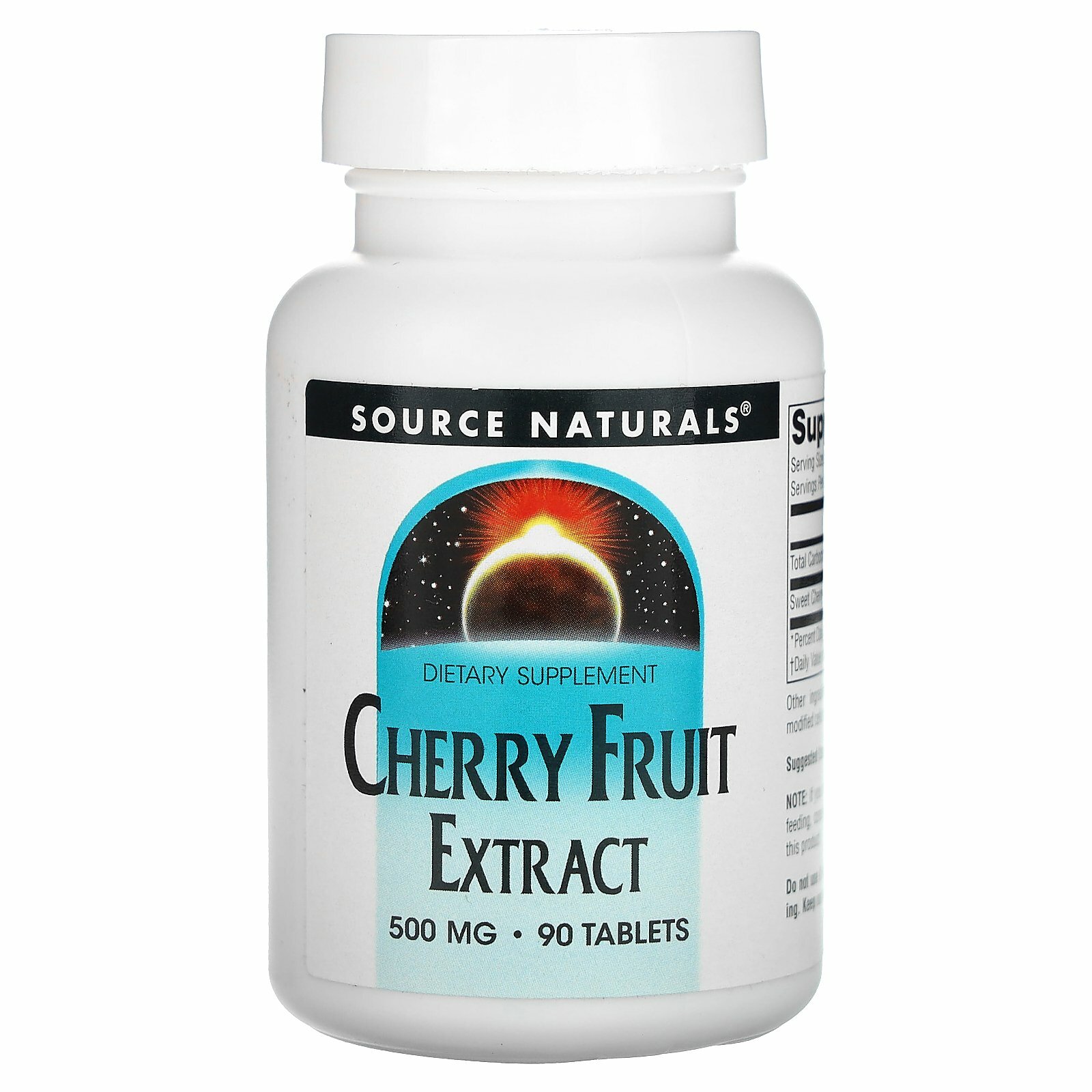 Source Naturals, экстракт плодов вишни, 500 мг, 90 таблеток