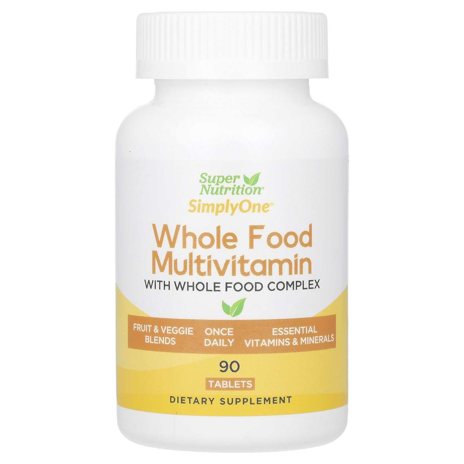 Super Nutrition, SimplyOne, цельнопищевые мультивитамины, 90 таблеток