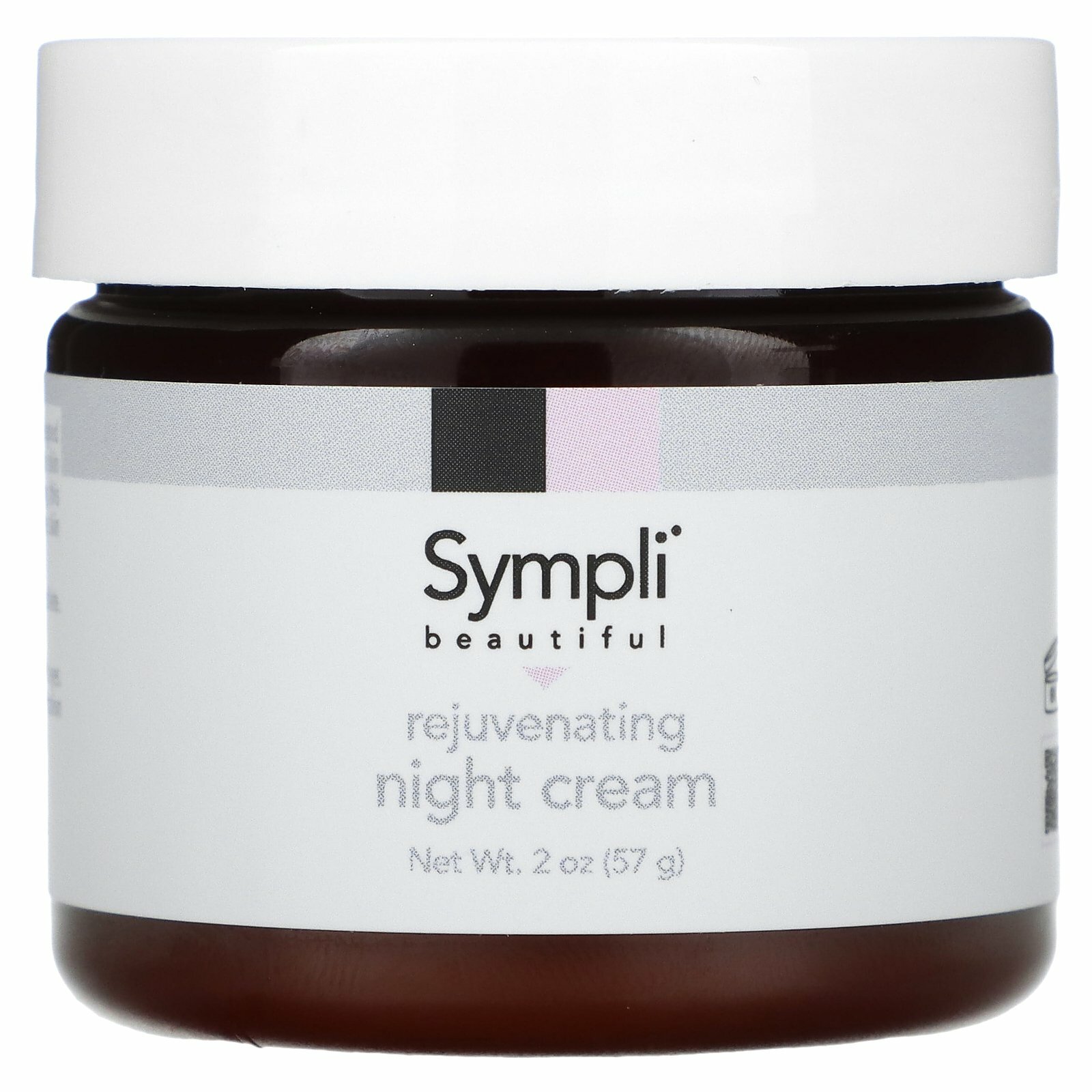 Sympli Beautiful, Омолаживающий ночной крем, 57 г (2 унции)