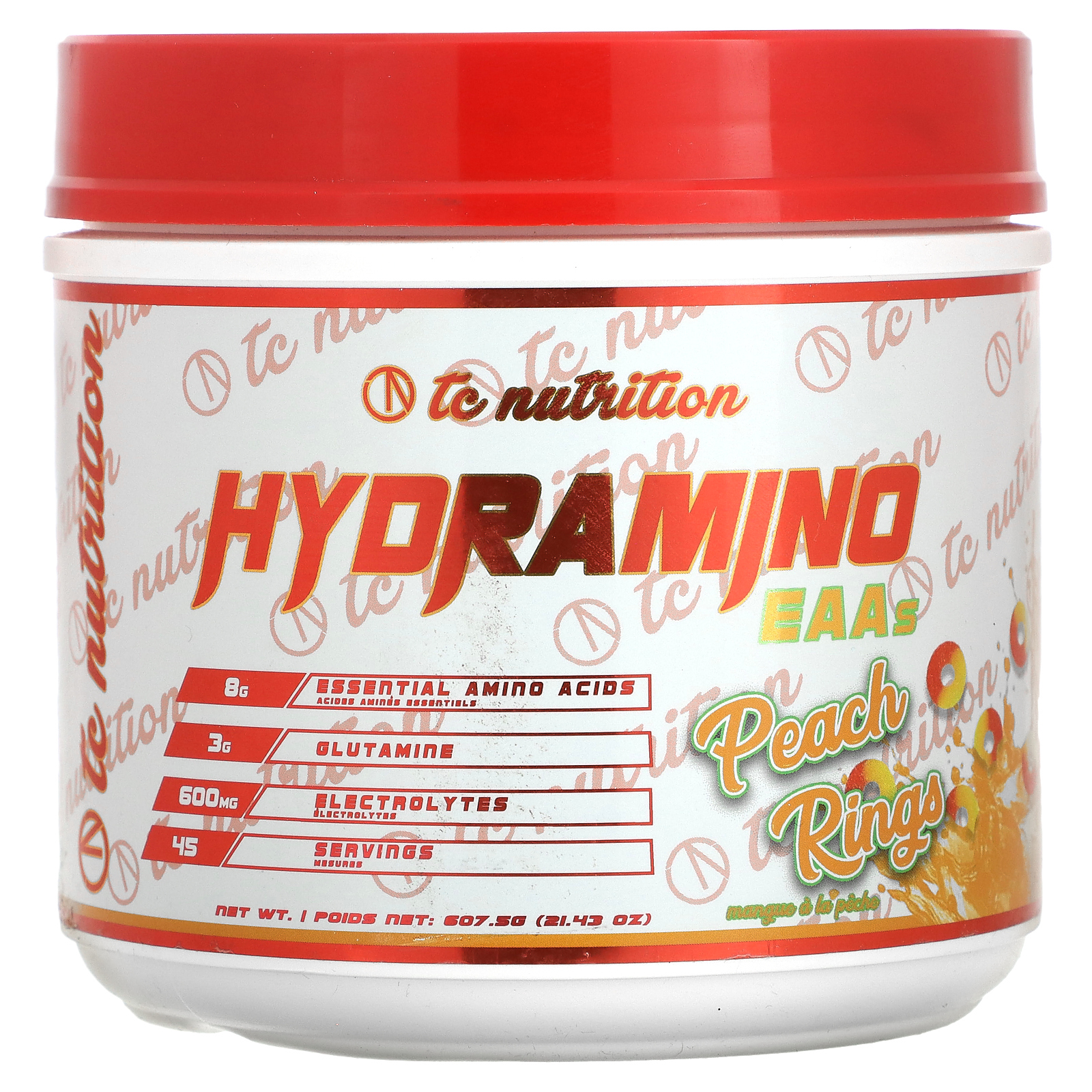 TC Nutrition, незаменимые аминокислоты с гидроамино, со вкусом персика, 607,5 г (21,43 унции)