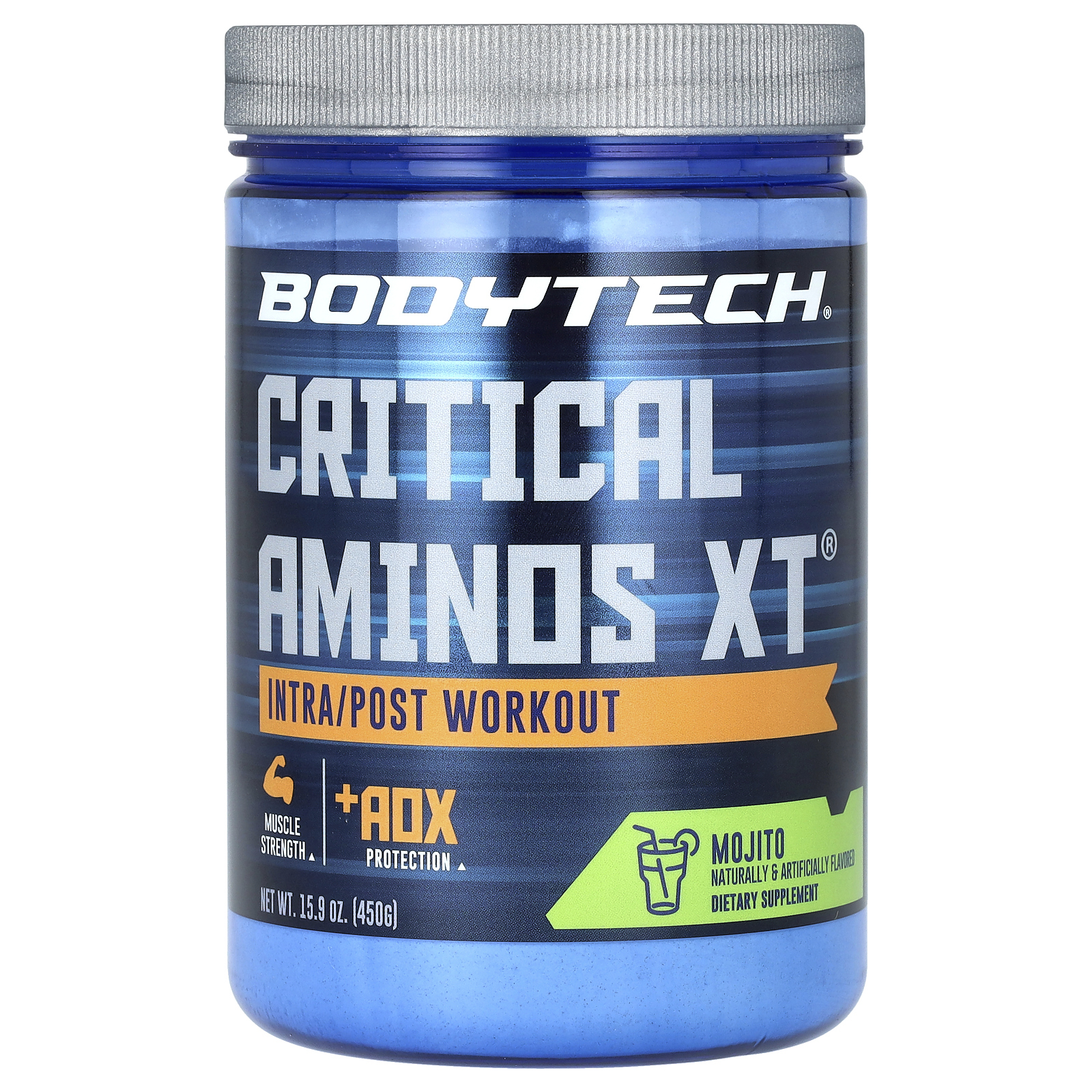 The Vitamin Shoppe, Bodytech, Critical Aminos XT®, прием во время и после тренировки, со вкусом мохито, 450 г (15,9 унции)