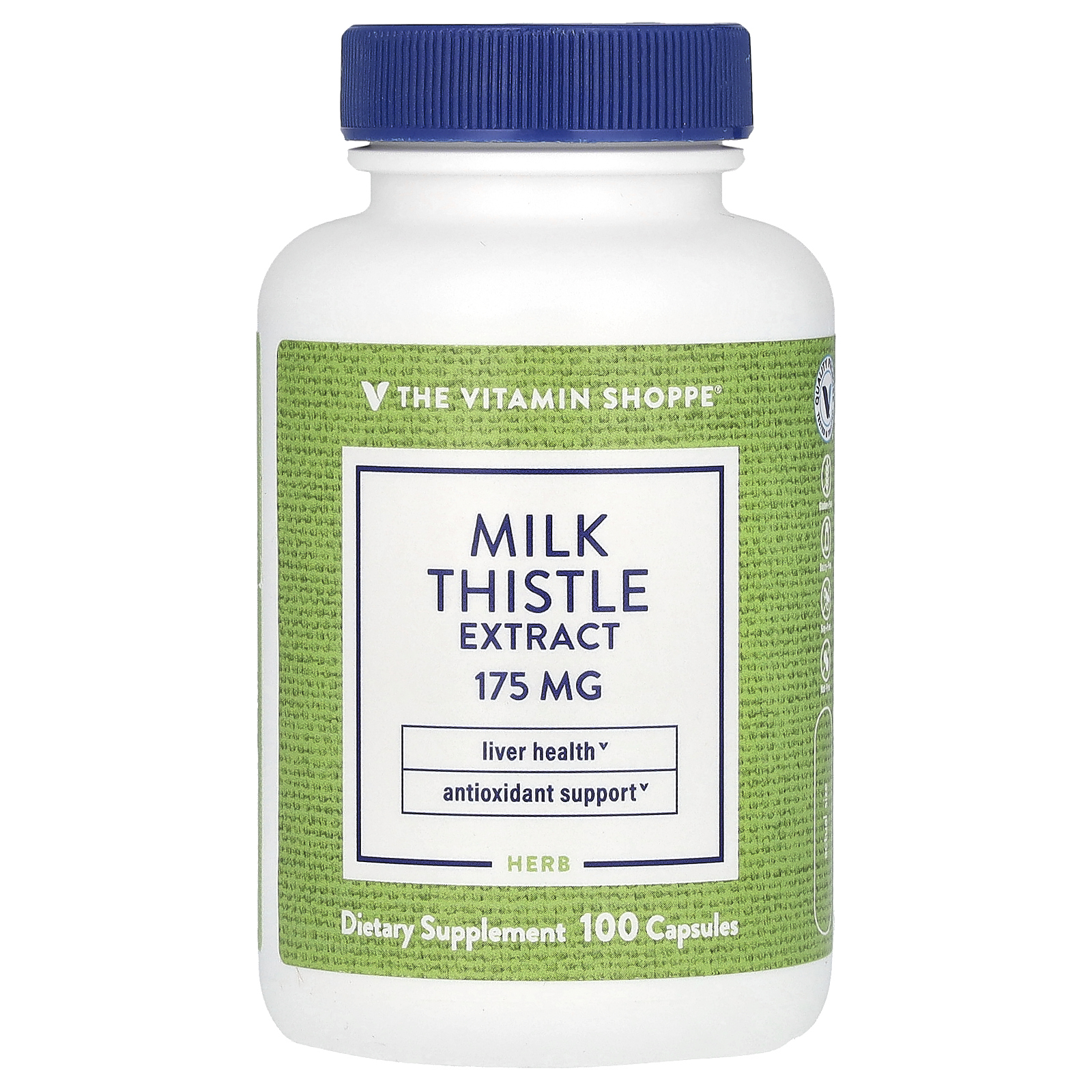 The Vitamin Shoppe, экстракт расторопши, 175 мг, 100 капсул
