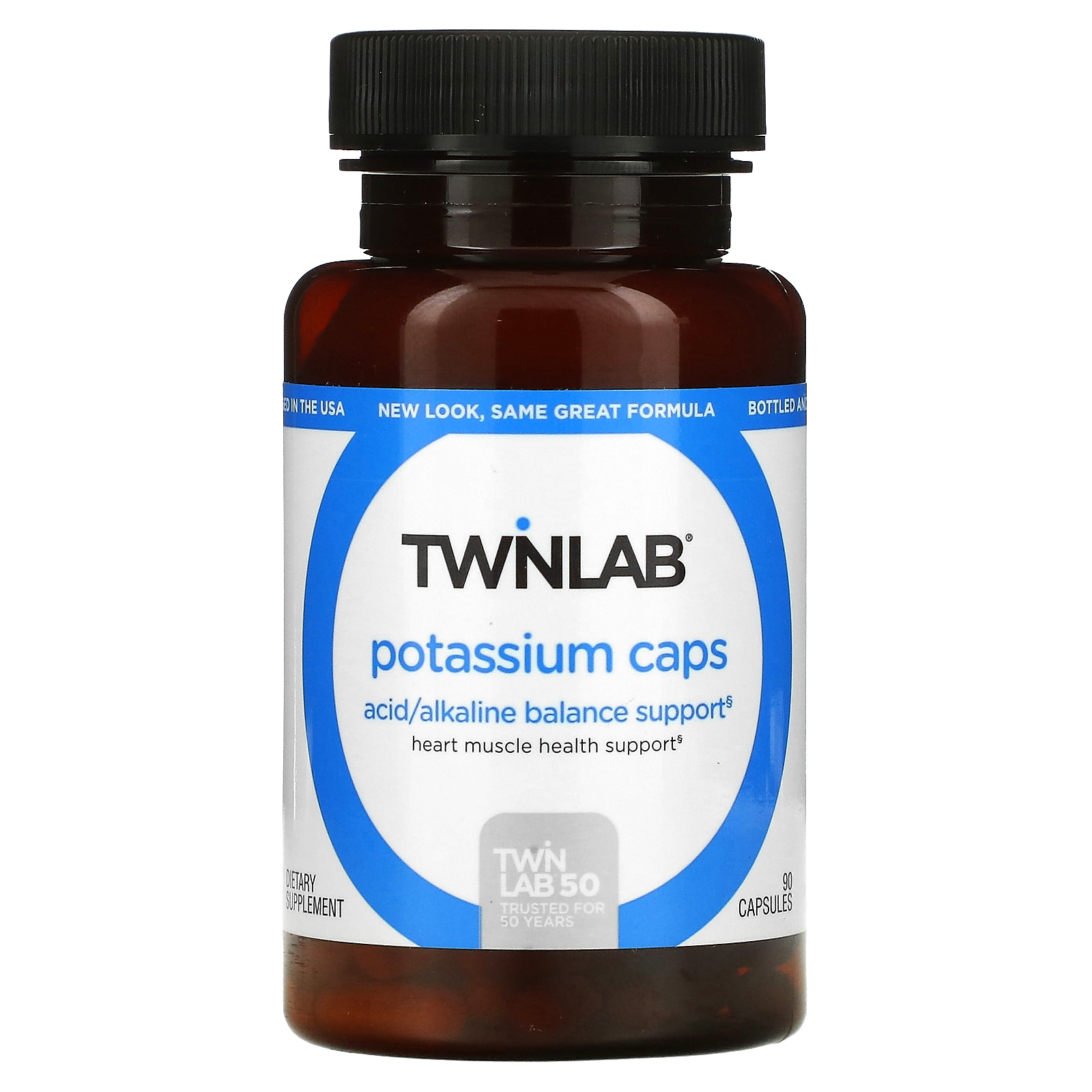 Twinlab, Калий в капсулах, 90 капсул
