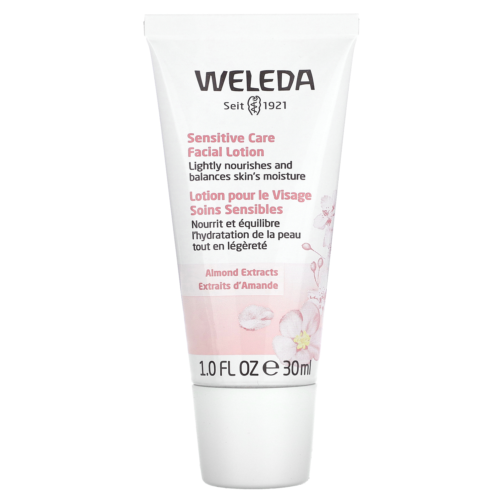 Weleda, Лосьон для чувствительной кожи, экстракты миндаля, 30 мл (1,0 жидк. Унция)