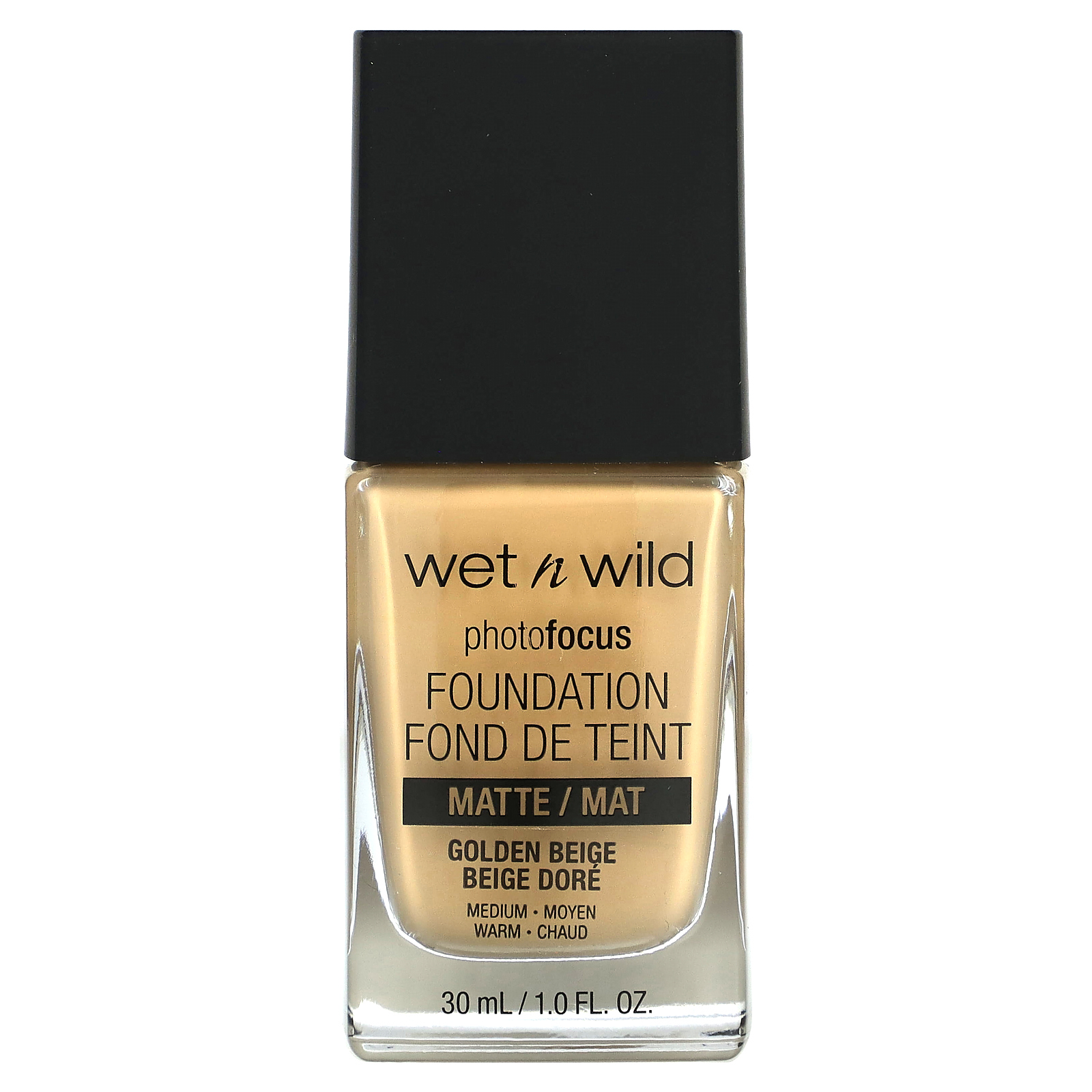 wet n wild, PhotoFocus, тональный крем, матовый, золотисто-бежевый, 30 мл (1 жидк. унция)