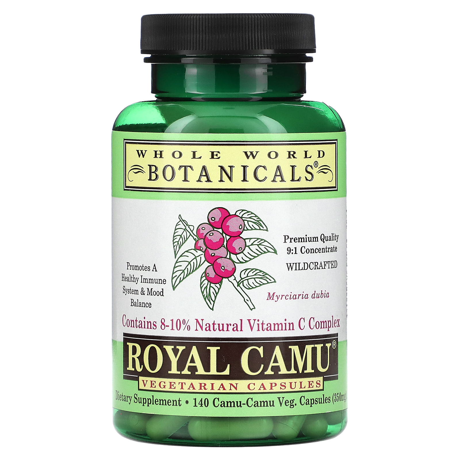 Whole World Botanicals, маточное каму, 700 мг, 140 растительных капсул (350 мг в 1 капсуле)