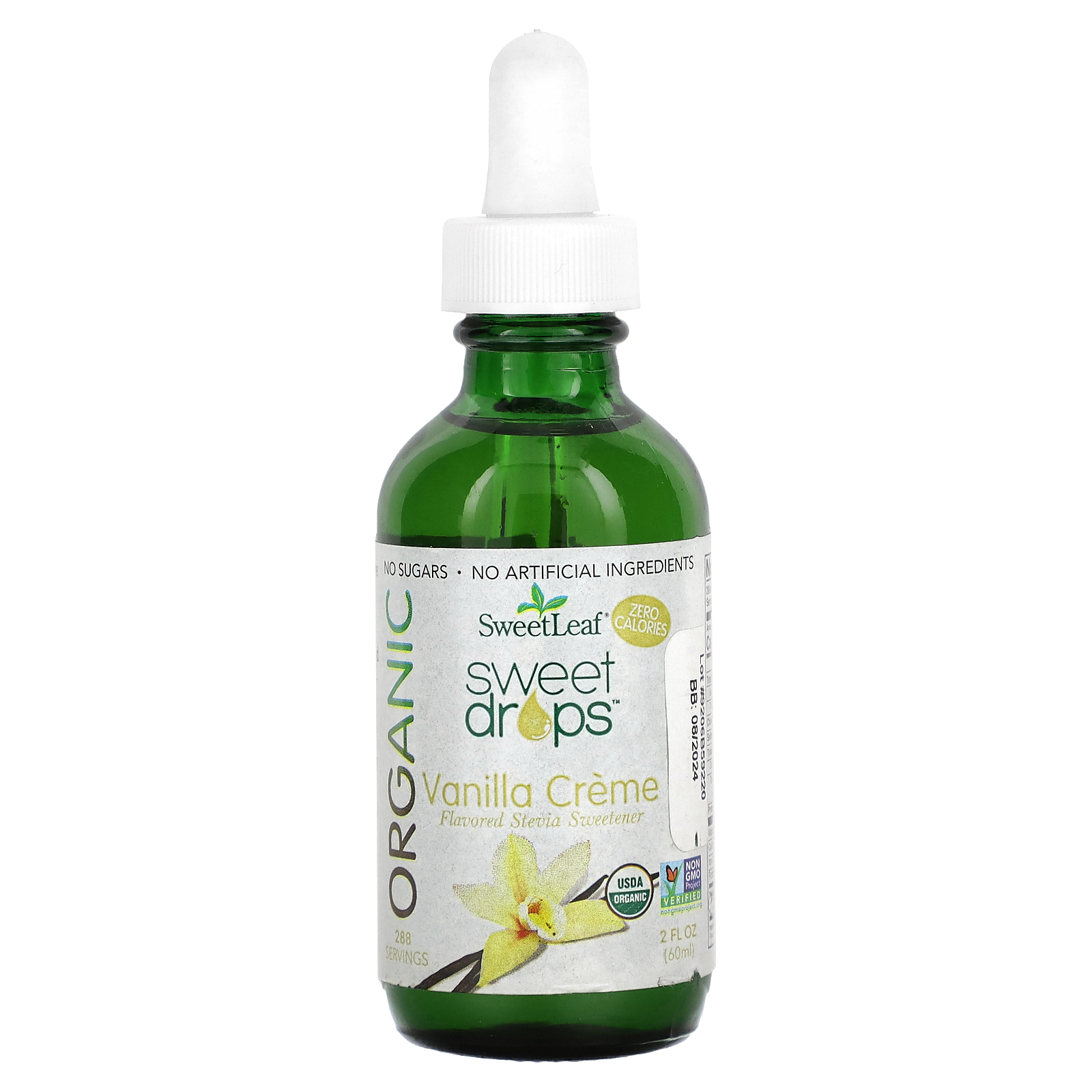 Wisdom Natural, SweetLeaf, органические сладкие капли, ванильный крем, 60 мл (2 жидк. Унции)