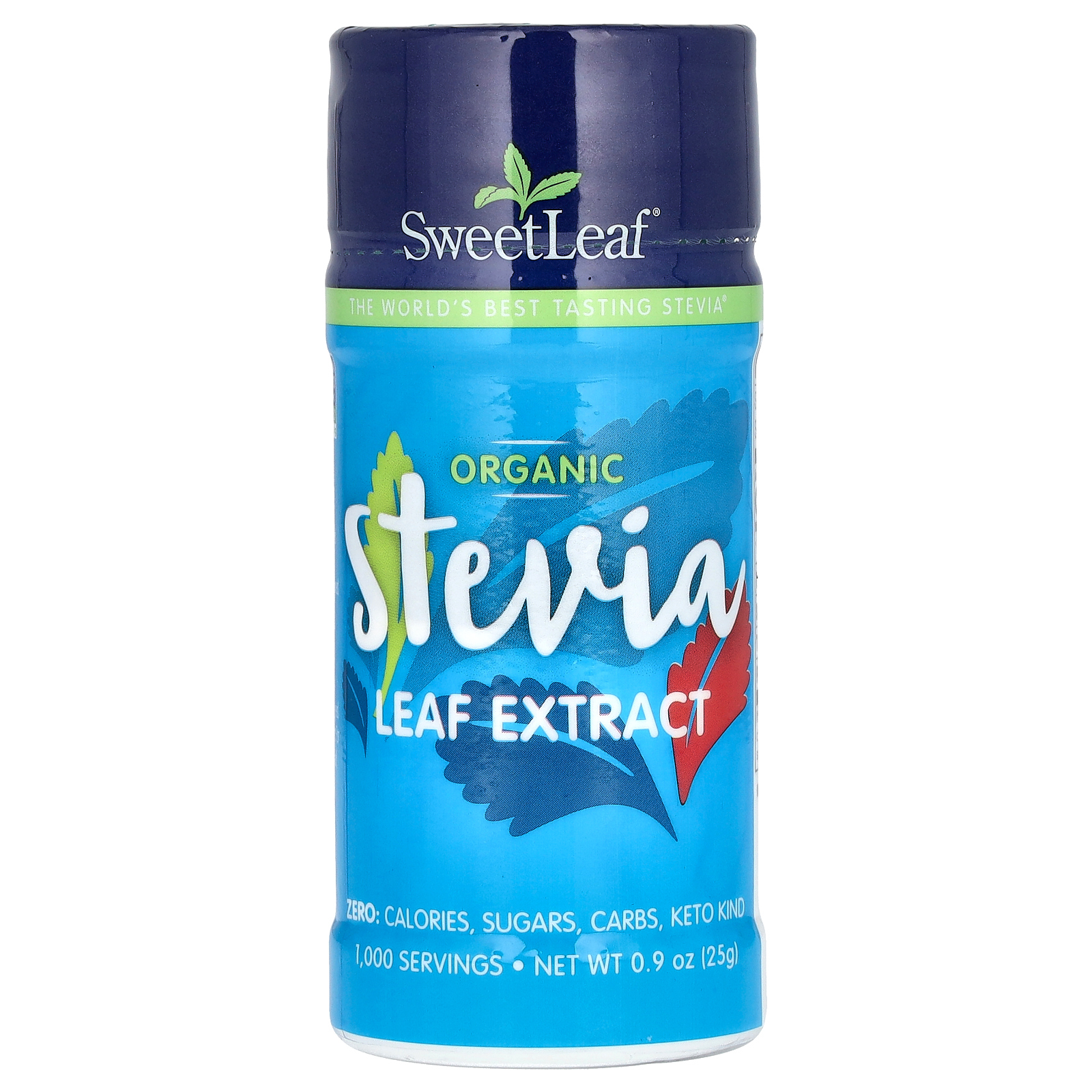 Wisdom Natural, SweetLeaf, органический экстракт листьев стевии, 25 г (0,9 унции)
