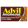 Advil, Мигрень, 200 мг, 80 капсул с жидким наполнением - картинка 0