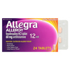 Allegra, Allergy, 12 HR, не вызывающий сонливости, 24 таблетки - картинка 0