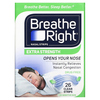 Breathe Right, Полоски для носа, усиленная, для чувствительной кожи, 26 прозрачных полосок - картинка 0