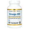 California Gold Nutrition, омега 800, рыбий жир, 80% ЭПК/ДГК, в форме триглицеридов, 1000 мг, 90 капсул из рыбьего желатина