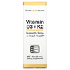 California Gold Nutrition, витамины D3 и K2, 25 мкг (1000 МЕ), 30 мл (1 жидк. унция) - картинка 0