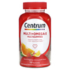 Centrum, Multigummies + Omega-3, натуральная клубника, лимон и апельсин, 110 жевательных таблеток - картинка 0