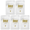 Lapcos, 24K Gold Hydra Collagen Gold Foil, косметическая маска для лица премиального качества, 5 шт., 25 г (0,88 унции) - картинка 0