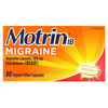 Motrin, Migraine, ибупрофен в капсулах, 200 мг, 80 капсул, наполненных жидкостью - картинка 0